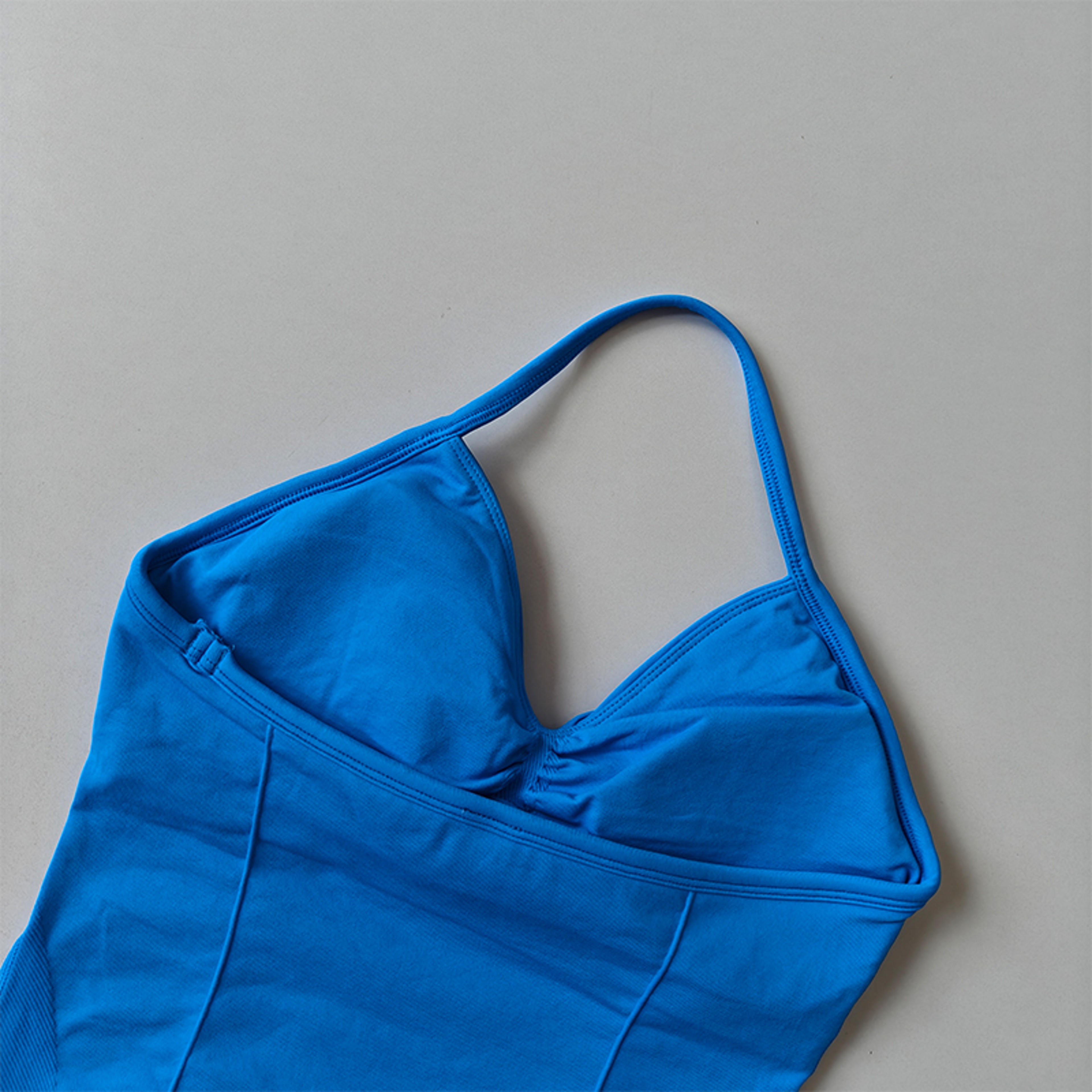 FlexLift Seamless Backless Yoga Tank with Built-In Bra – view 3