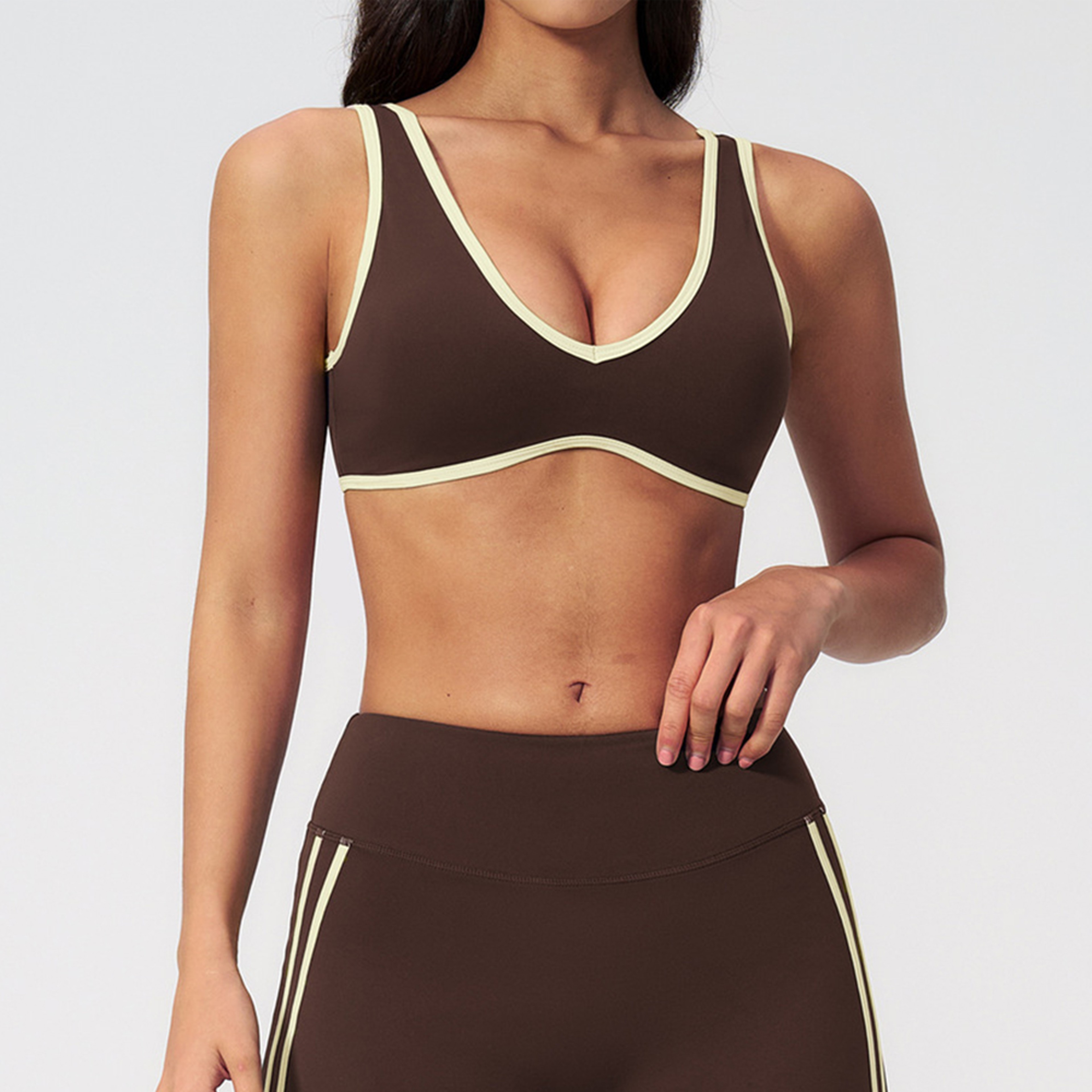 Premium Breathable Yoga Bra  Push Up Sports Bra For Women Gym Crop Top Support 0