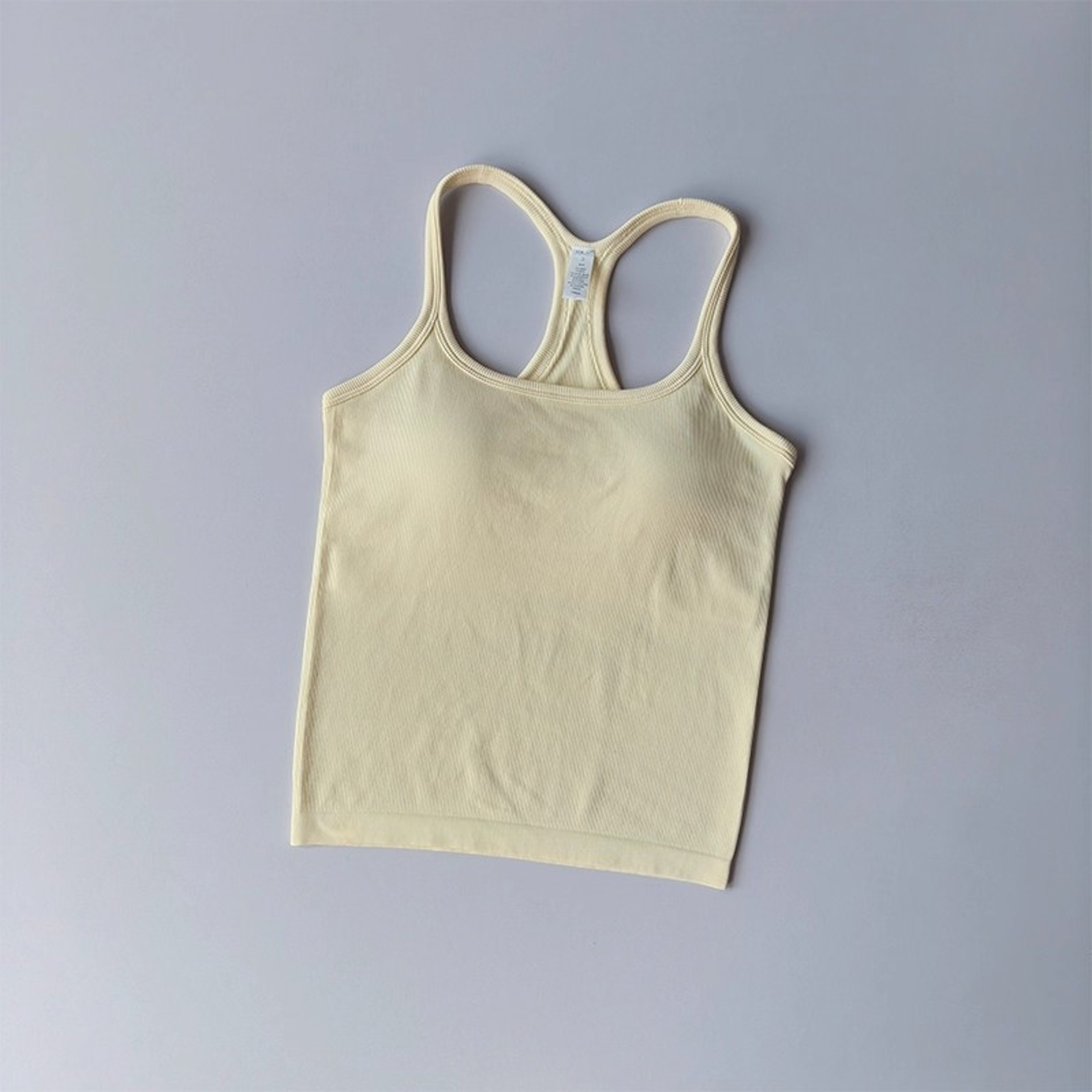 FlexFit Seamless Yoga Tank Top with Built-In Bra for Gym, Pilates & Running – view 12