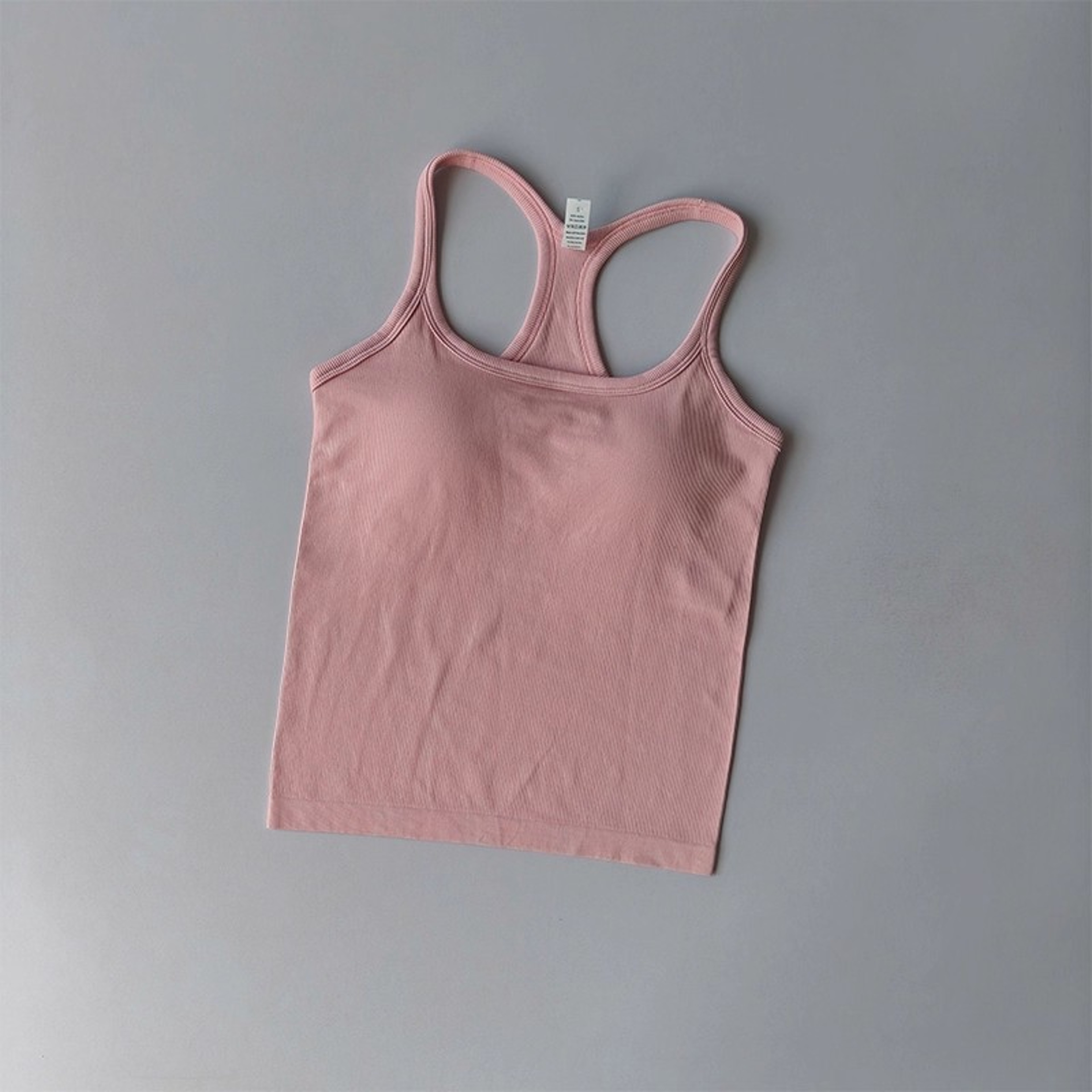 FlexFit Seamless Yoga Tank Top with Built-In Bra for Gym, Pilates & Running – view 16