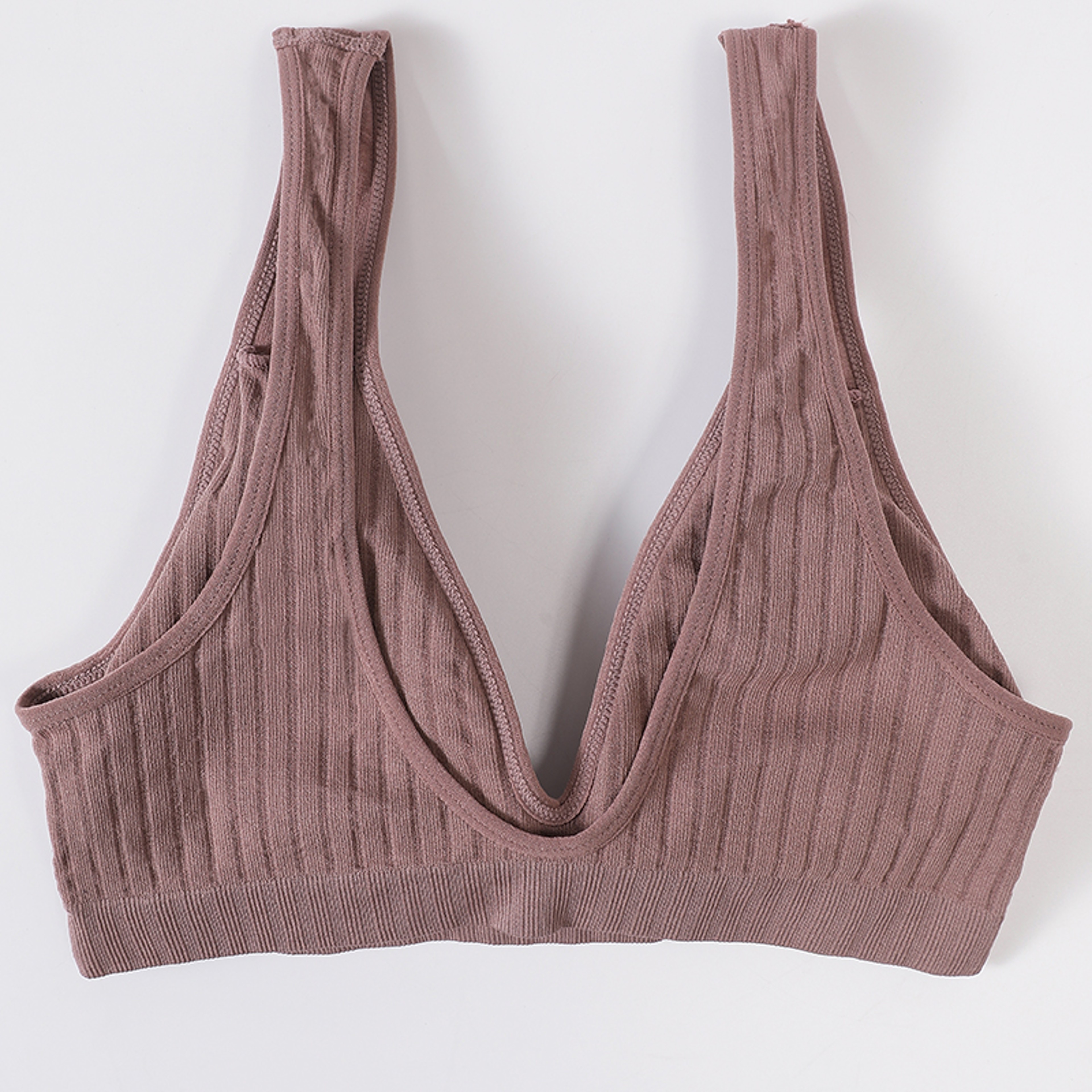 LiftEase Seamless Push Up Bra – Wireless V-Neck Backless Comfort Bralette – view 5
