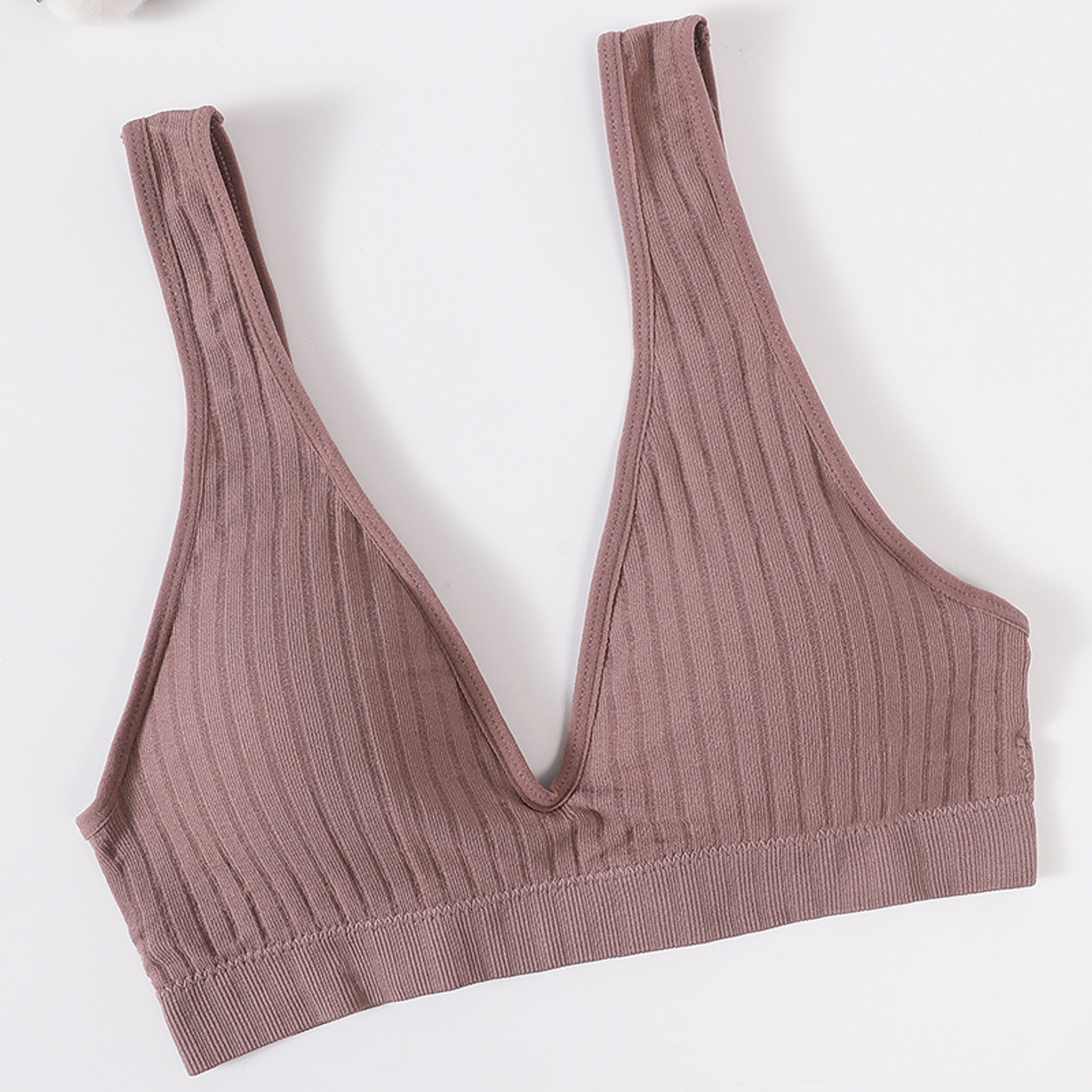 LiftEase Seamless Push Up Bra – Wireless V-Neck Backless Comfort Bralette – view 9