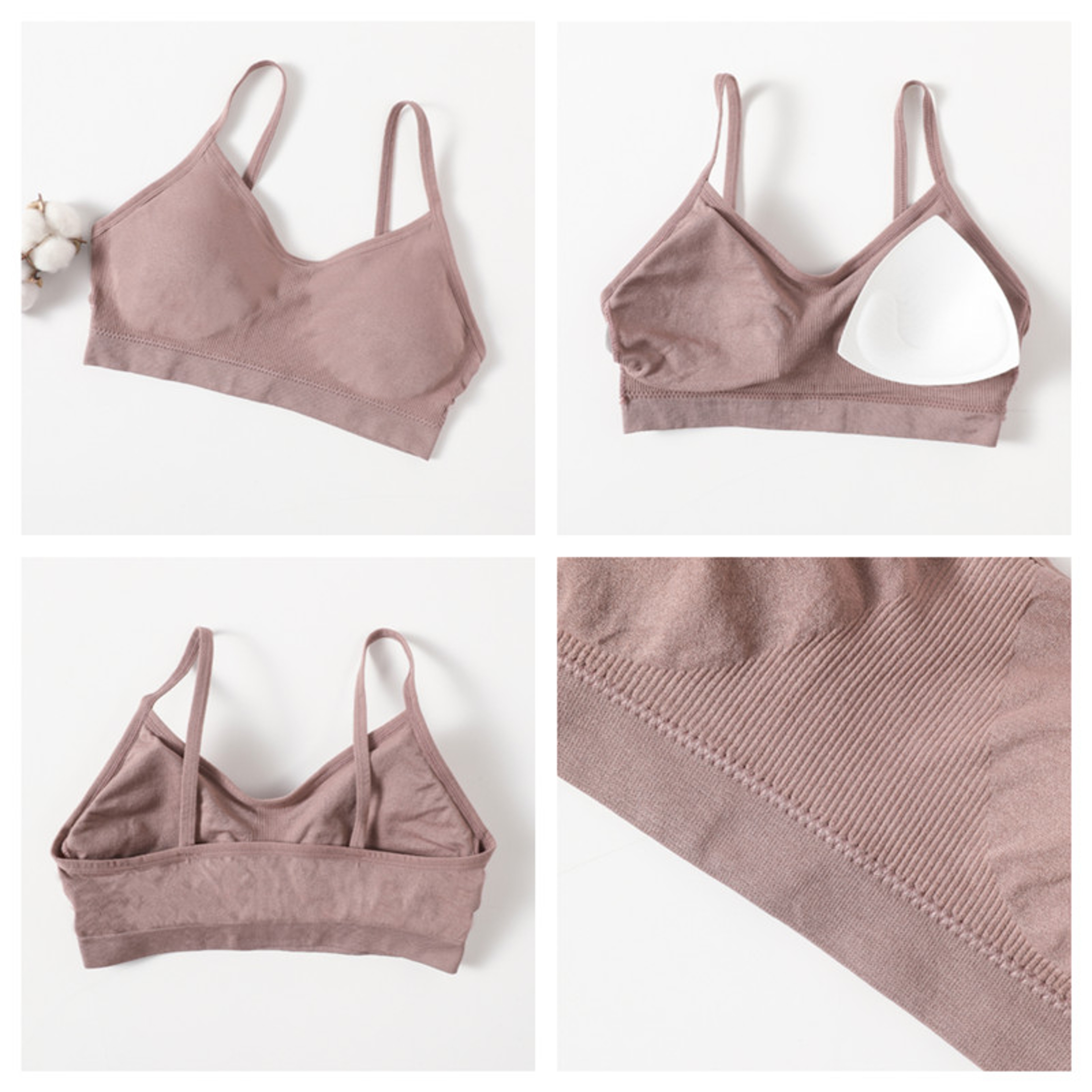 CloudComfort Seamless Wirefree Bra for Women Soft Support Sports Bralette – view 6