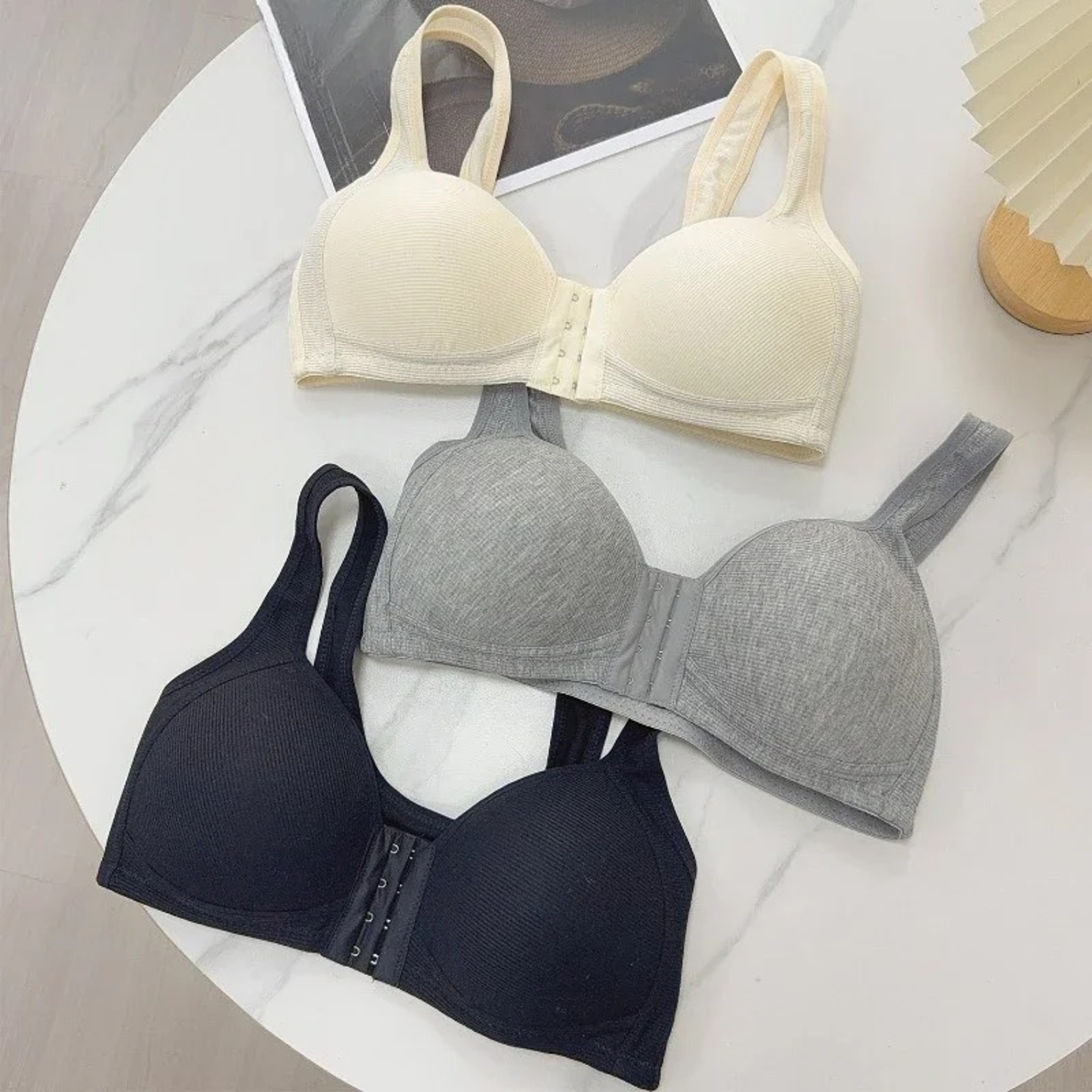 EaseLift Front Closure Comfort Bra For Women  Lightweight Push Up Sleep  Everyday Support 1