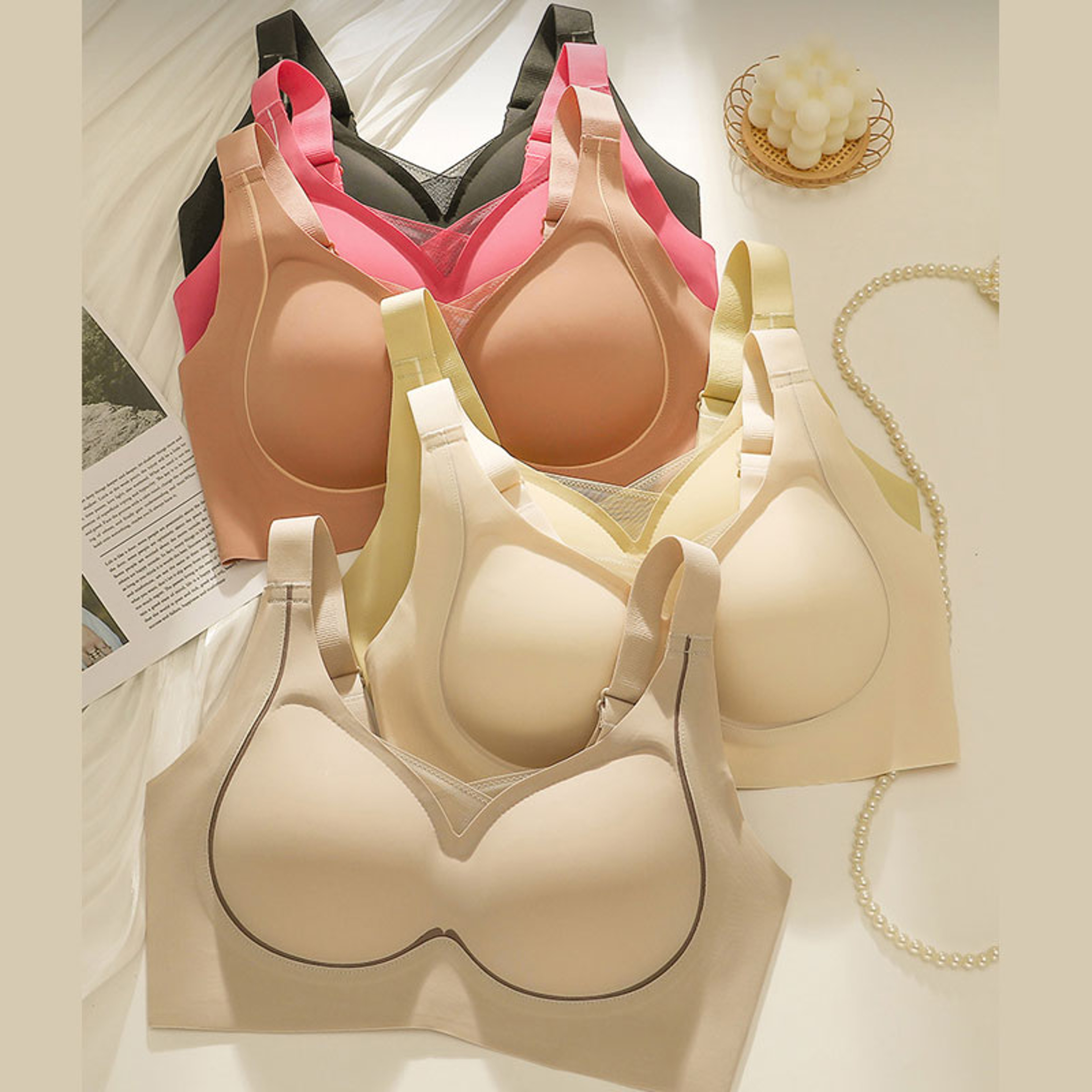 ComfortLift Seamless Minimizer Bra For Women  Wireless Full Coverage Push Up Support 2