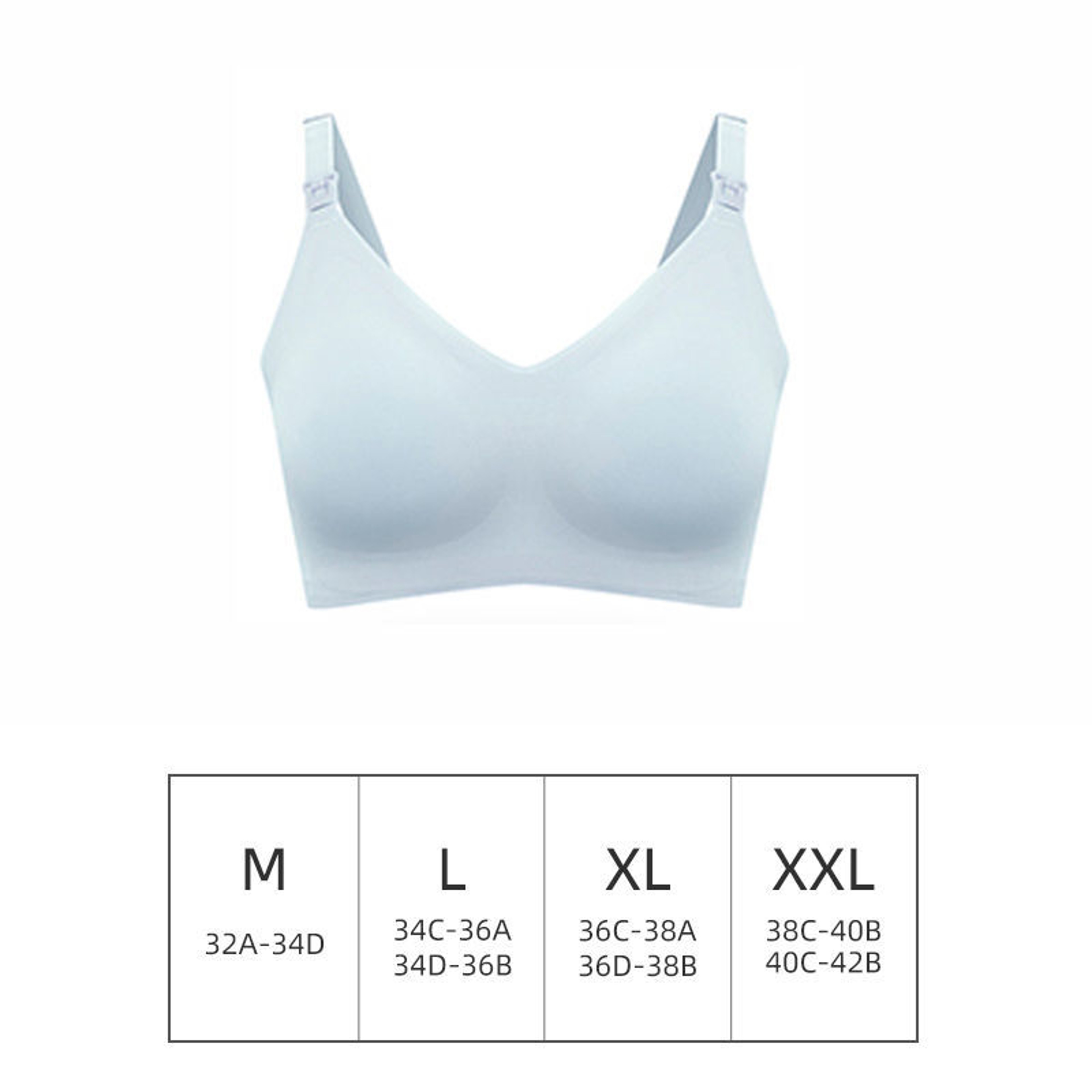 Plus Size Seamless Maternity Nursing Bra With Removable Pads  Easy Feeding 6