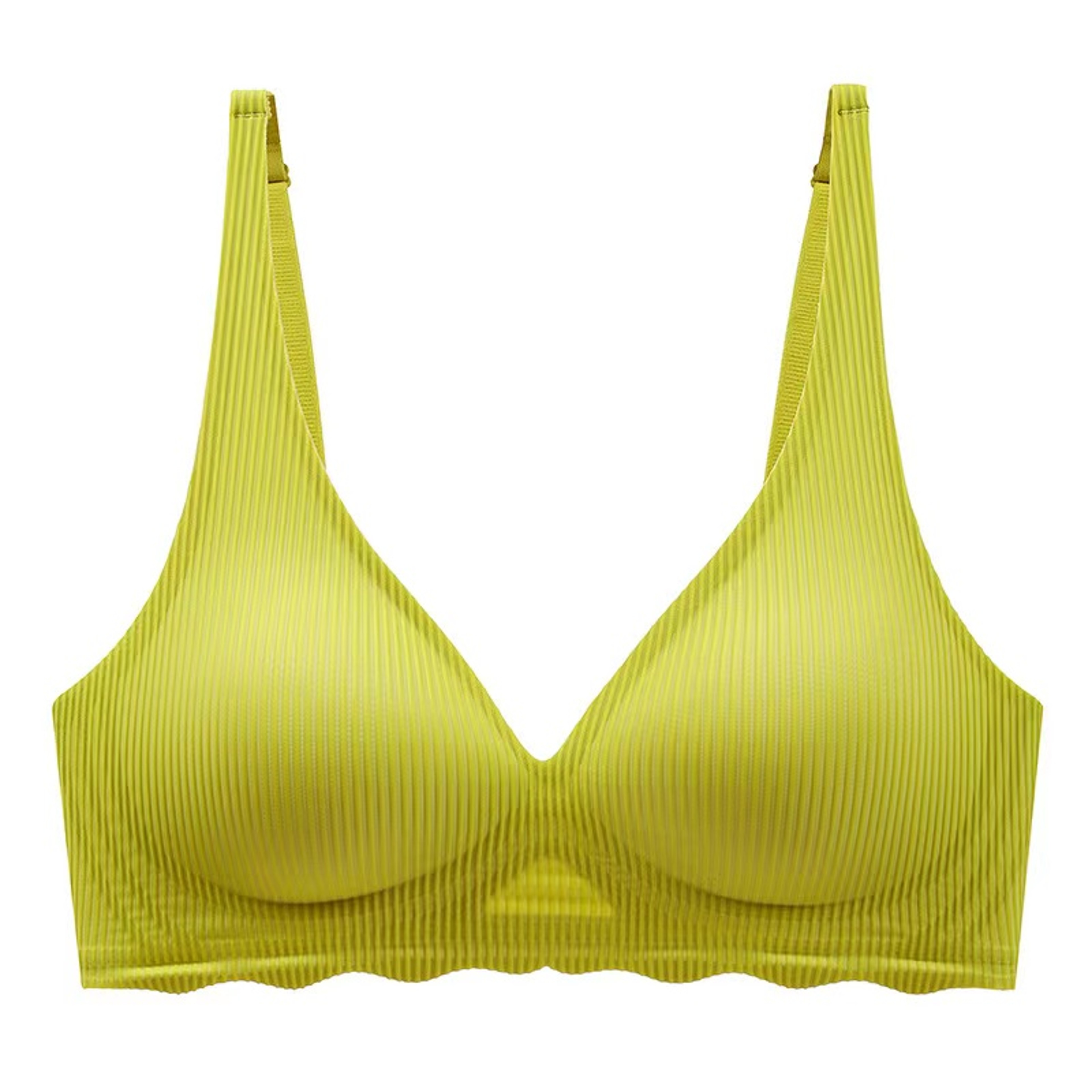 Seamless Bra For Women  Lightweight Small Bust Support Bra With Striped Hollow Design 7