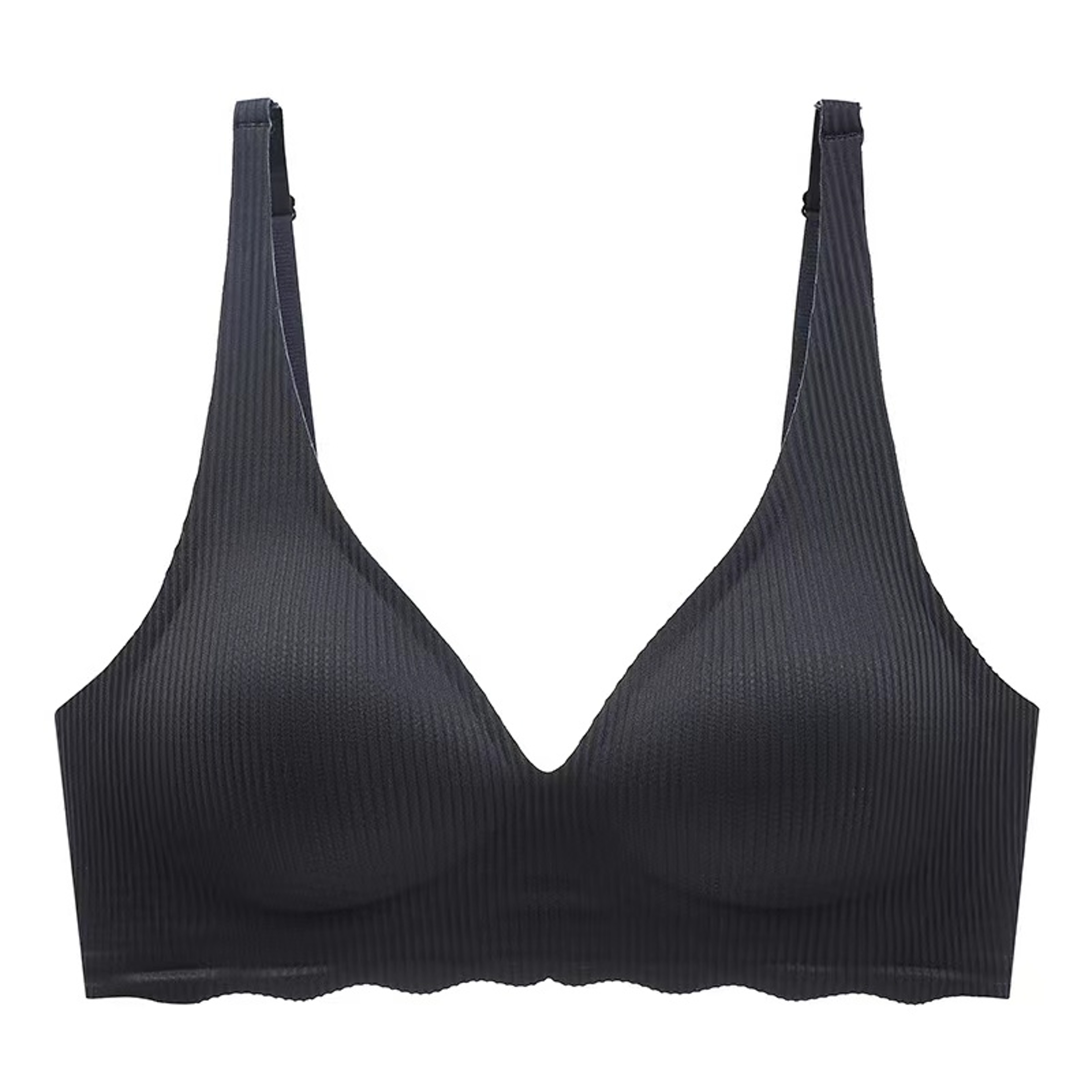 Seamless Bra For Women  Lightweight Small Bust Support Bra With Striped Hollow Design 8