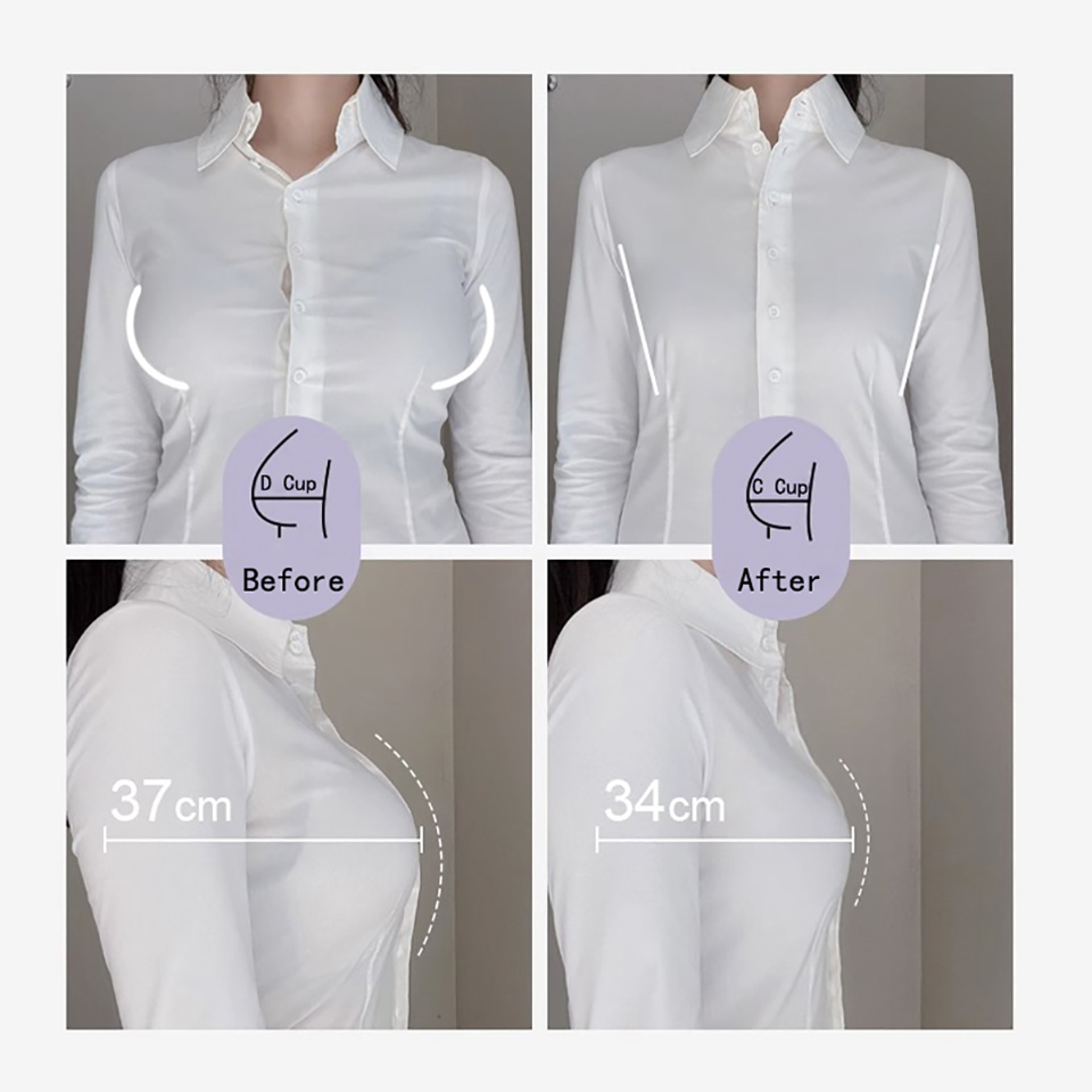 Full Comfort Plus Size Wireless Seamless TShirt Bra With Soft Support 3