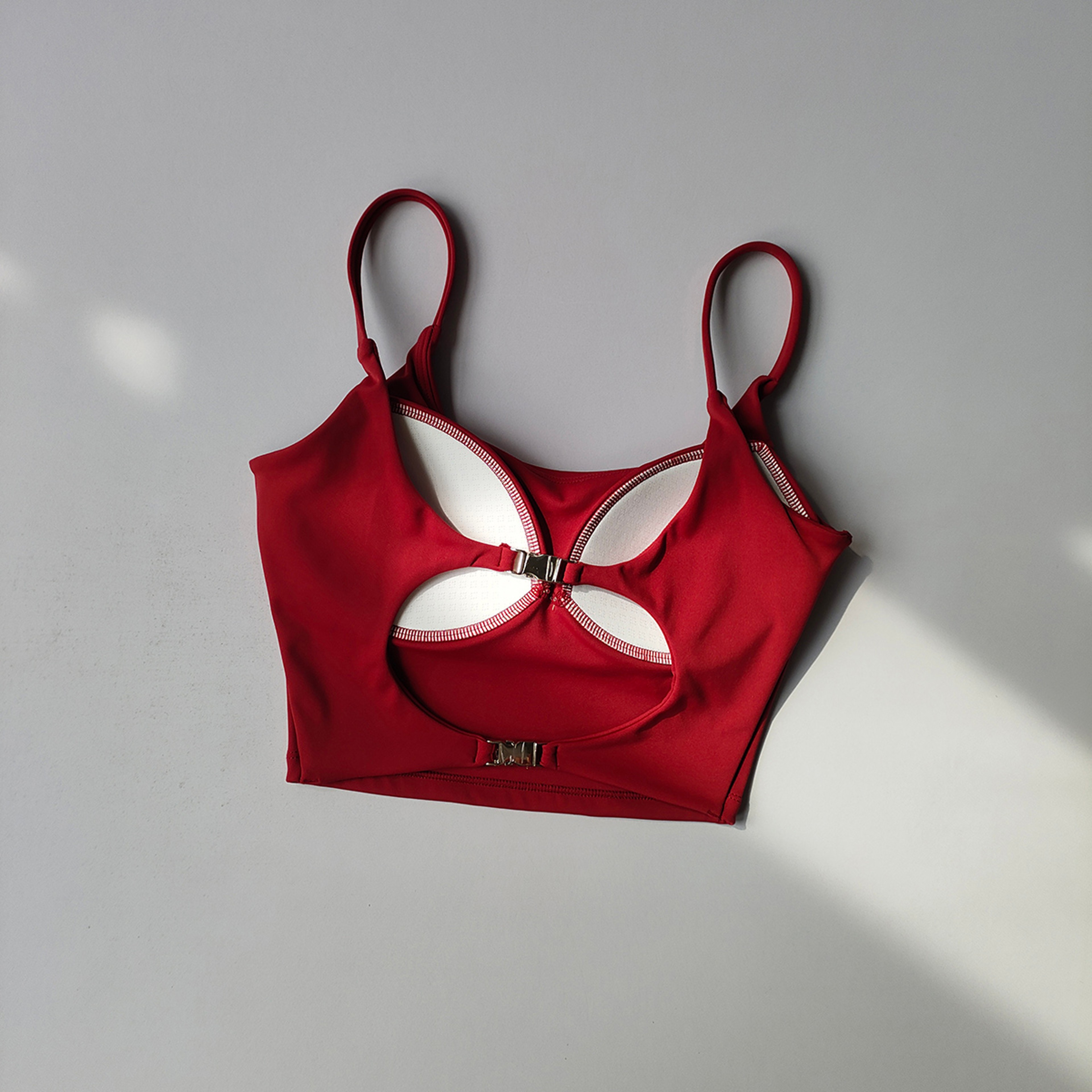 Womens High Impact Push Up Sports Bra Yoga  Workout Support 2