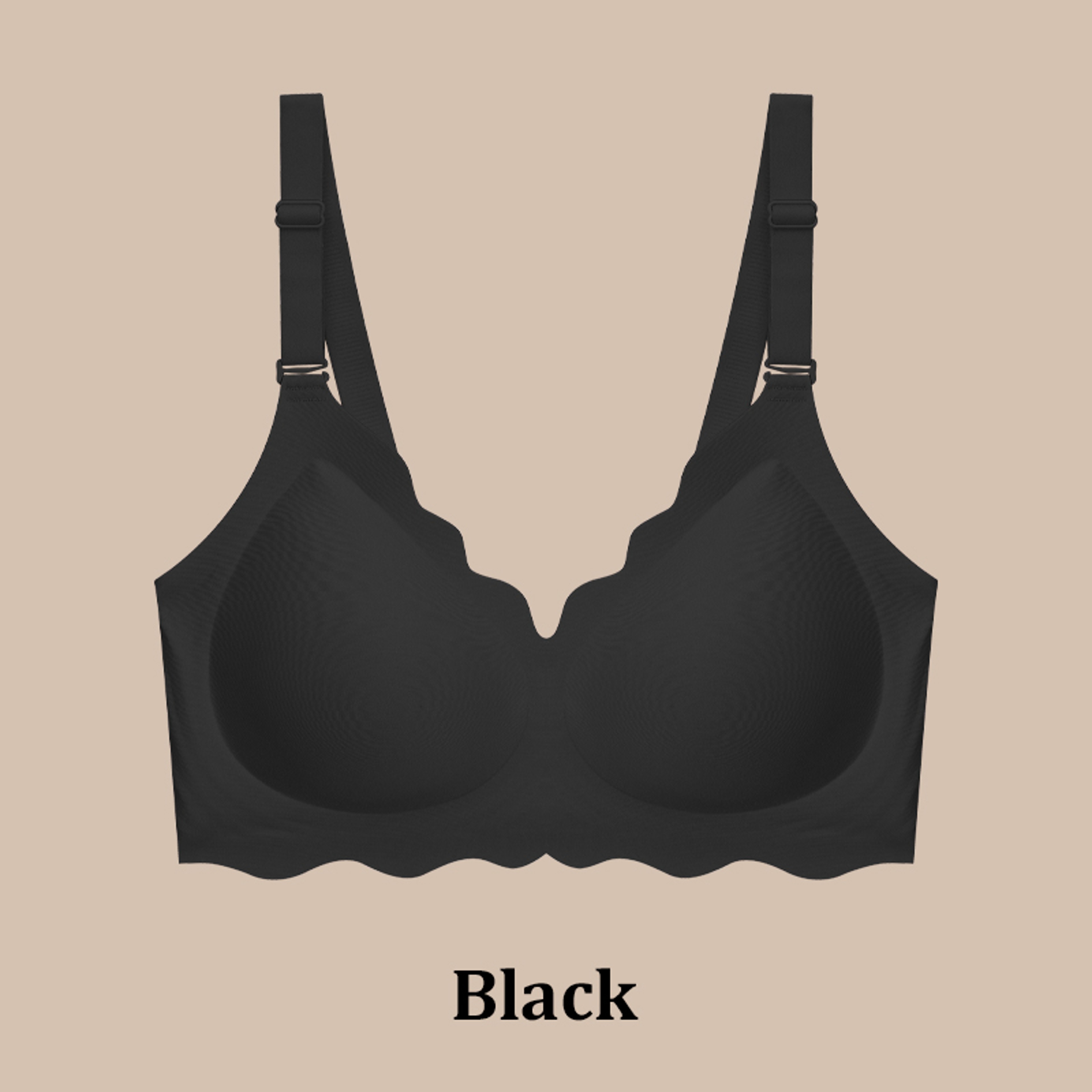 Plus Size Wireless Push Up Bralette With Removable Straps  Comfort Fit 8