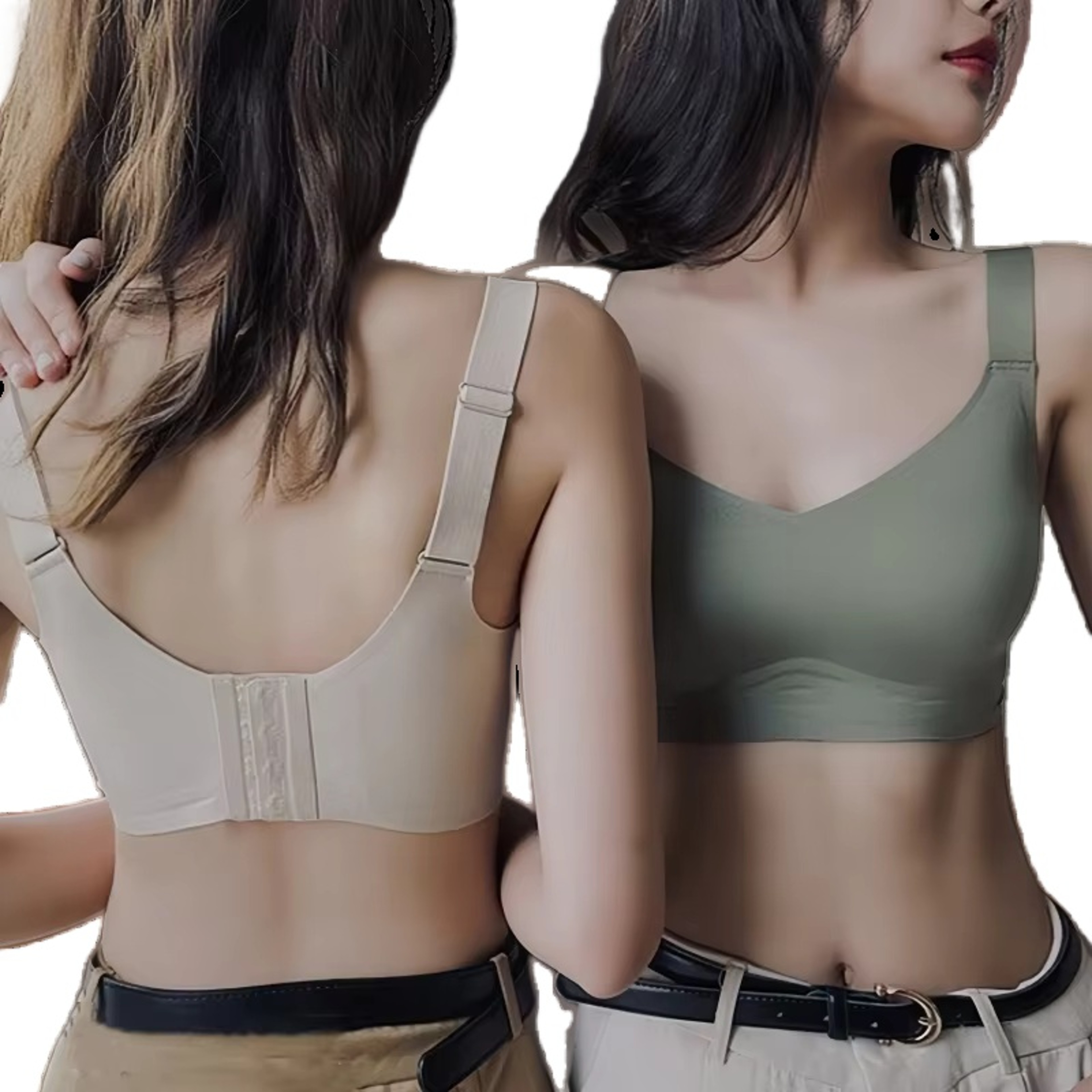 Push Up Seamless Bra Wide Adjustable Straps Plus Size Wireless Bra Comfort Lingerie – view 3