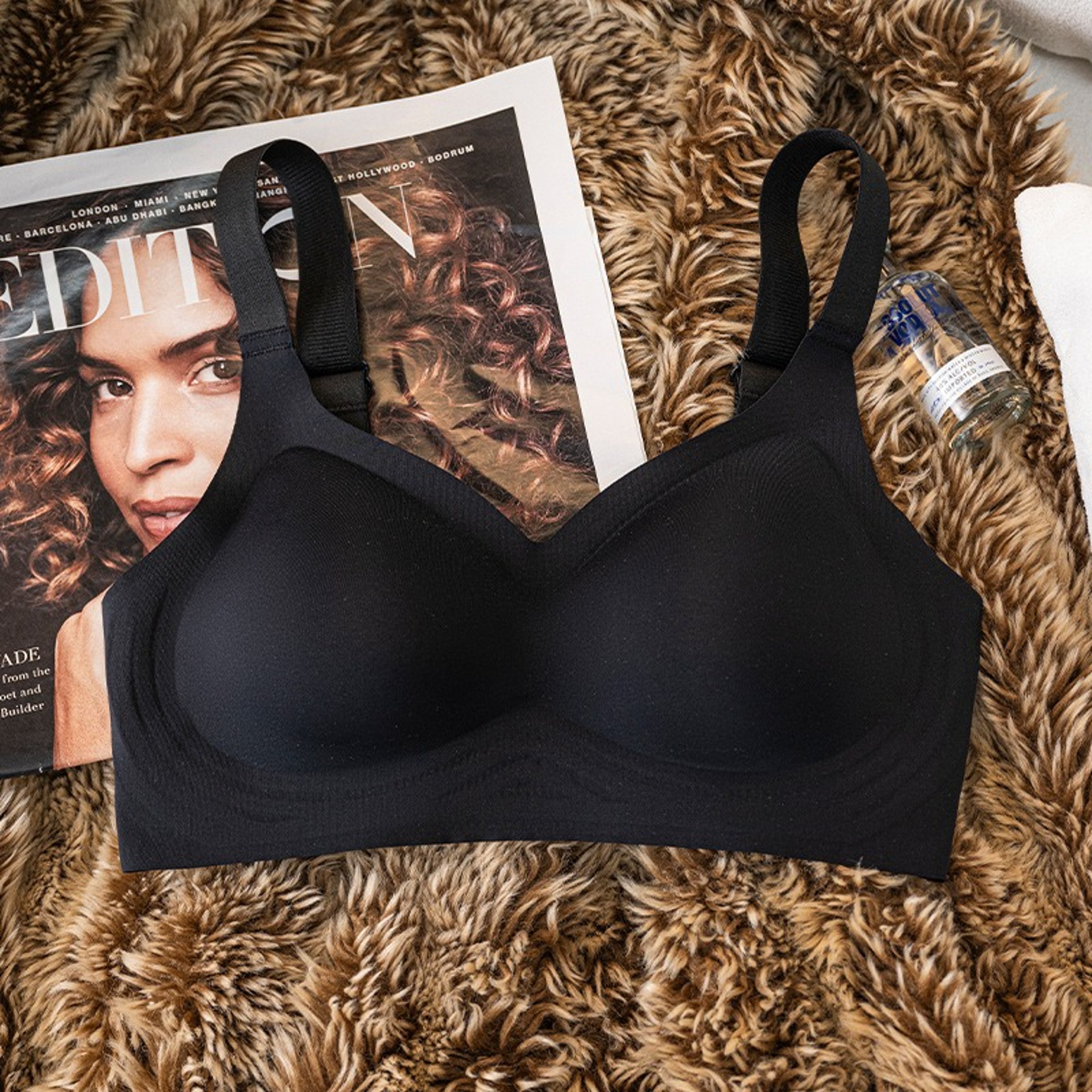 Push Up Seamless Bra Wide Adjustable Straps Plus Size Wireless Bra Comfort Lingerie – view 11