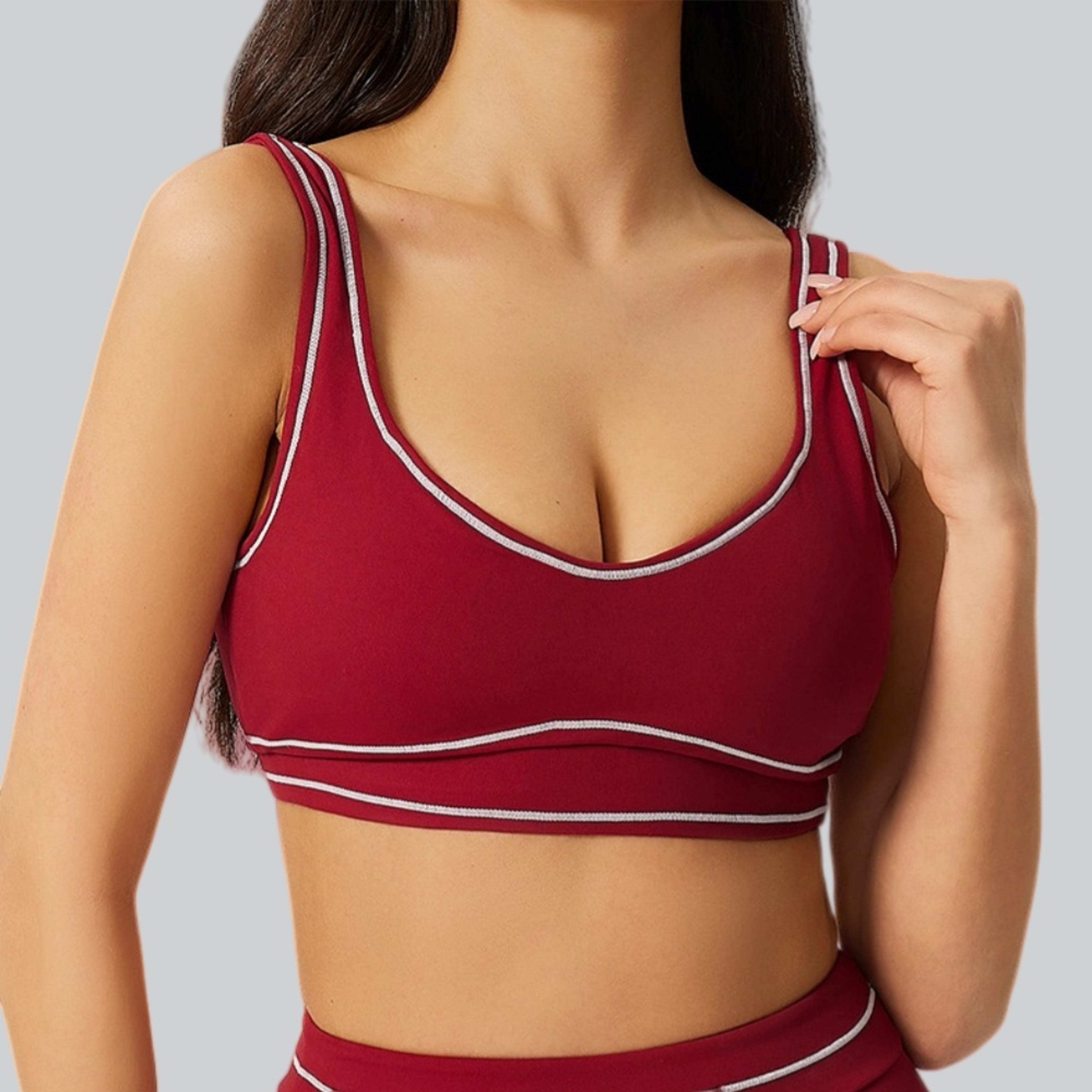 Womens Fast Dry Shockproof Push Up Yoga Sports Bra Top – view 2