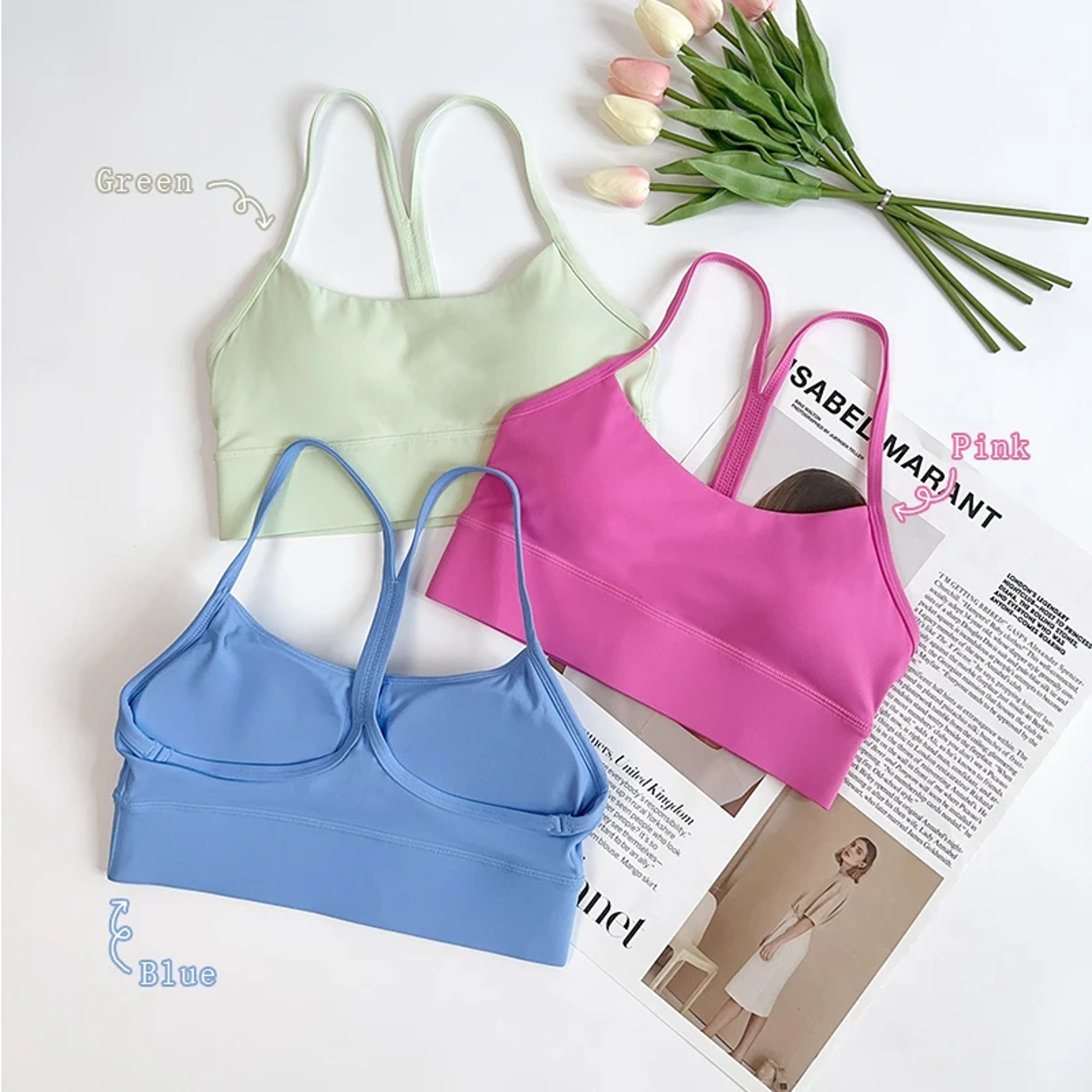 Premium Womens Y Back Sports Bra Quick Dry Shockproof Fitness Support – view 2
