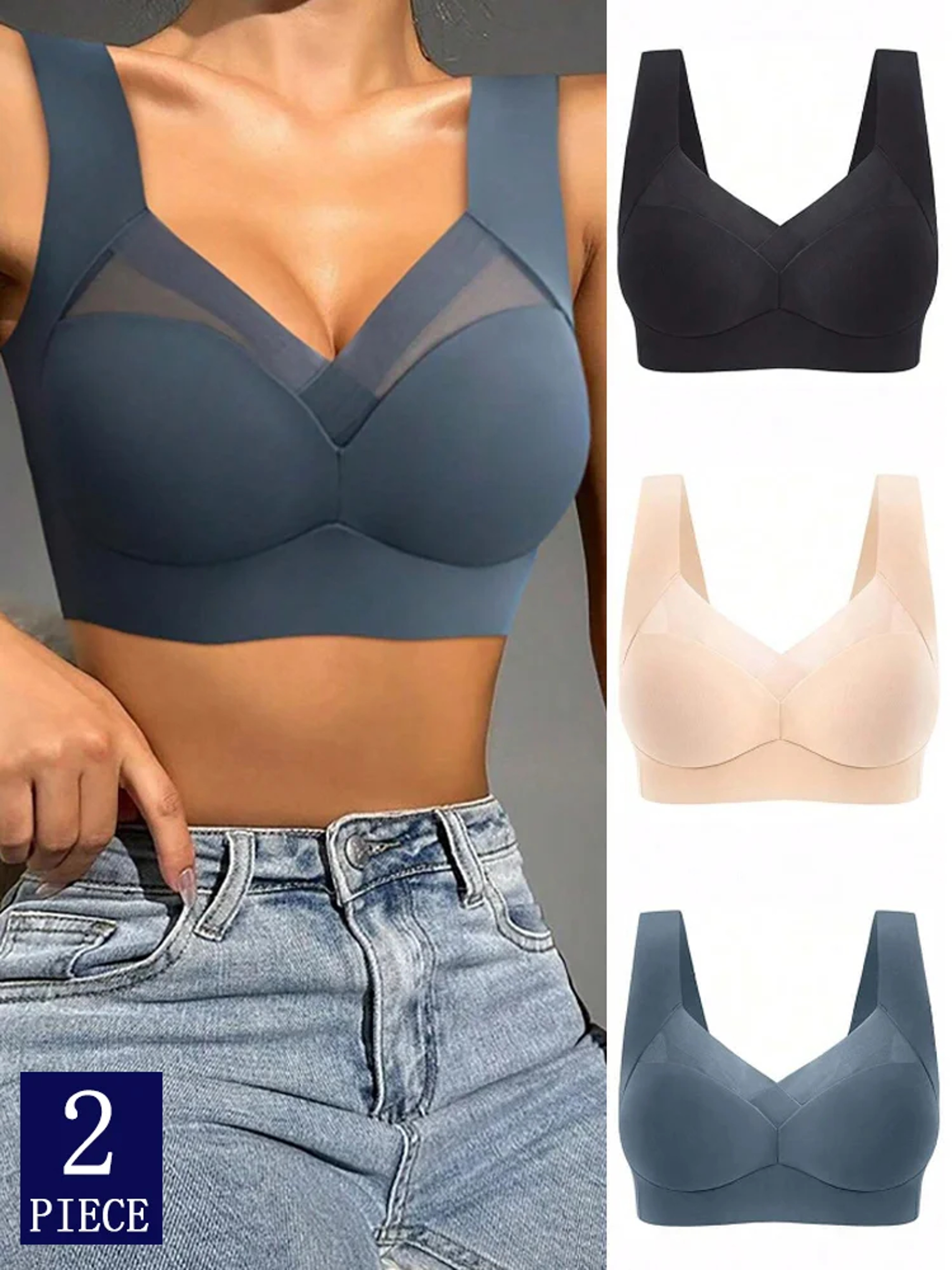 Seamless Wireless Bra For Women Comfortable Large  Small Sizes 0