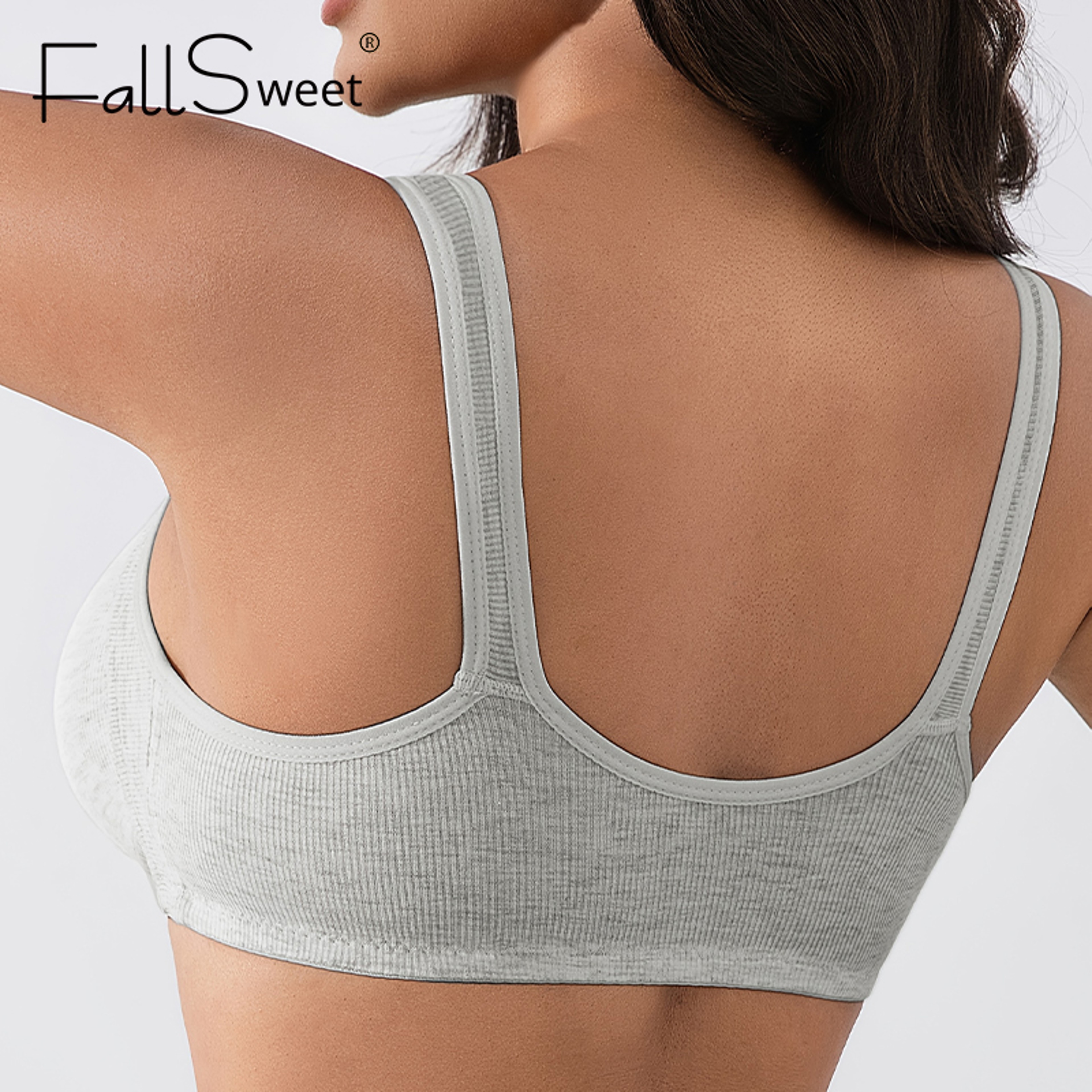 Fallsweet Wire Free Front Closure Bra For Women Full Coverage Comfort 2