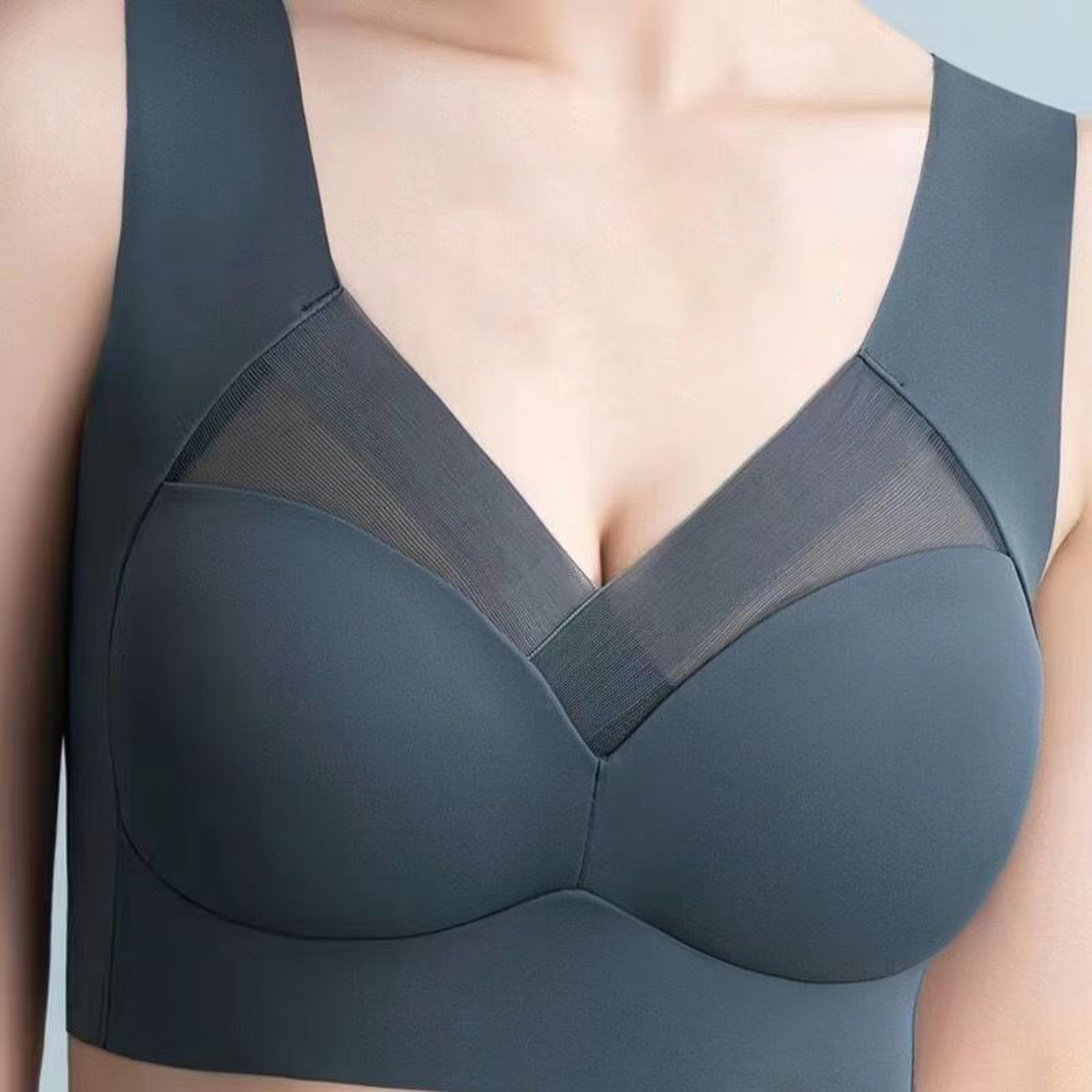 FallSweet Seamless Lace Push Up Bralette Plus Size Wireless Lace Bra Comfort 0