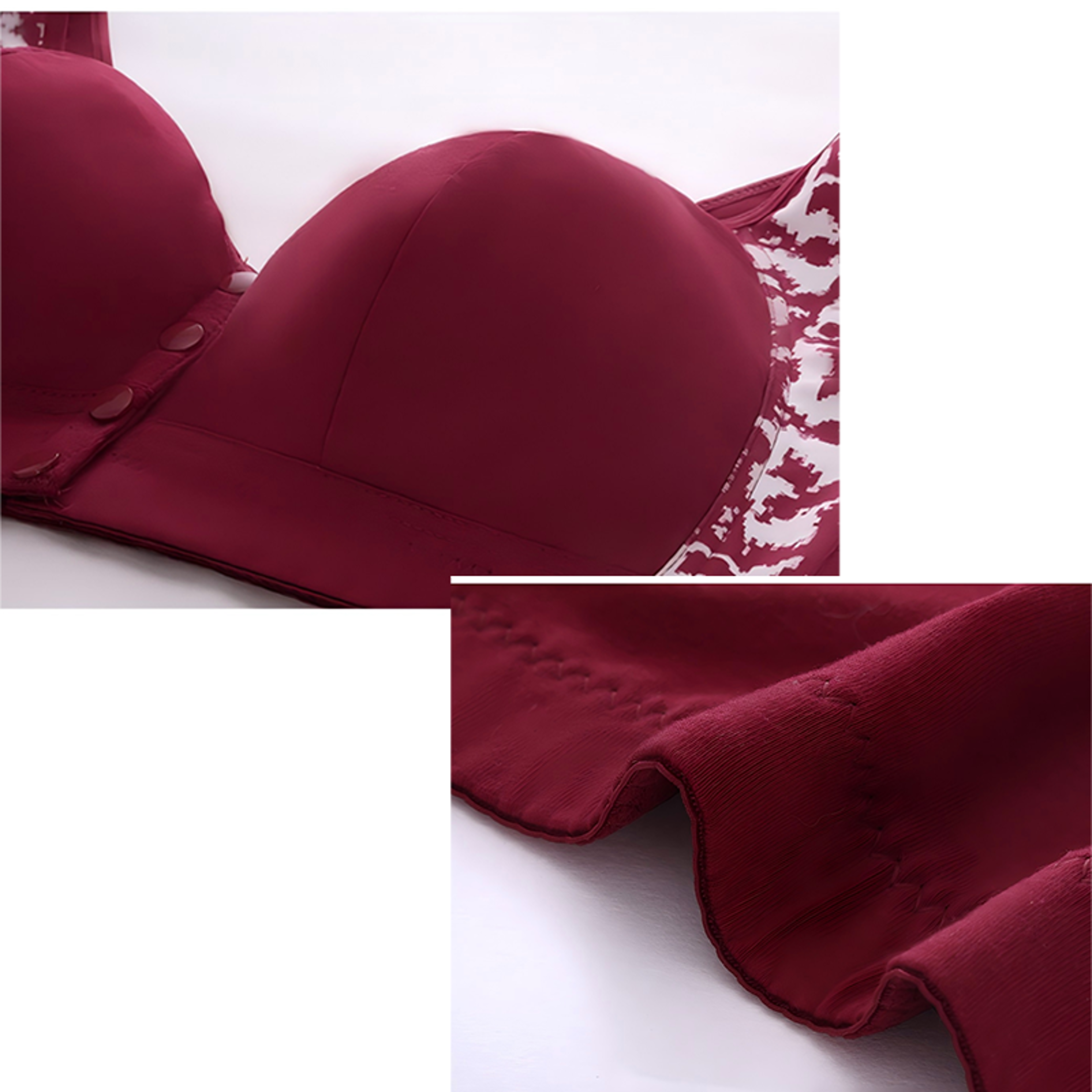 Plus Size Front Closure Wireless Comfort Bra Seamless Full Coverage Support – view 6