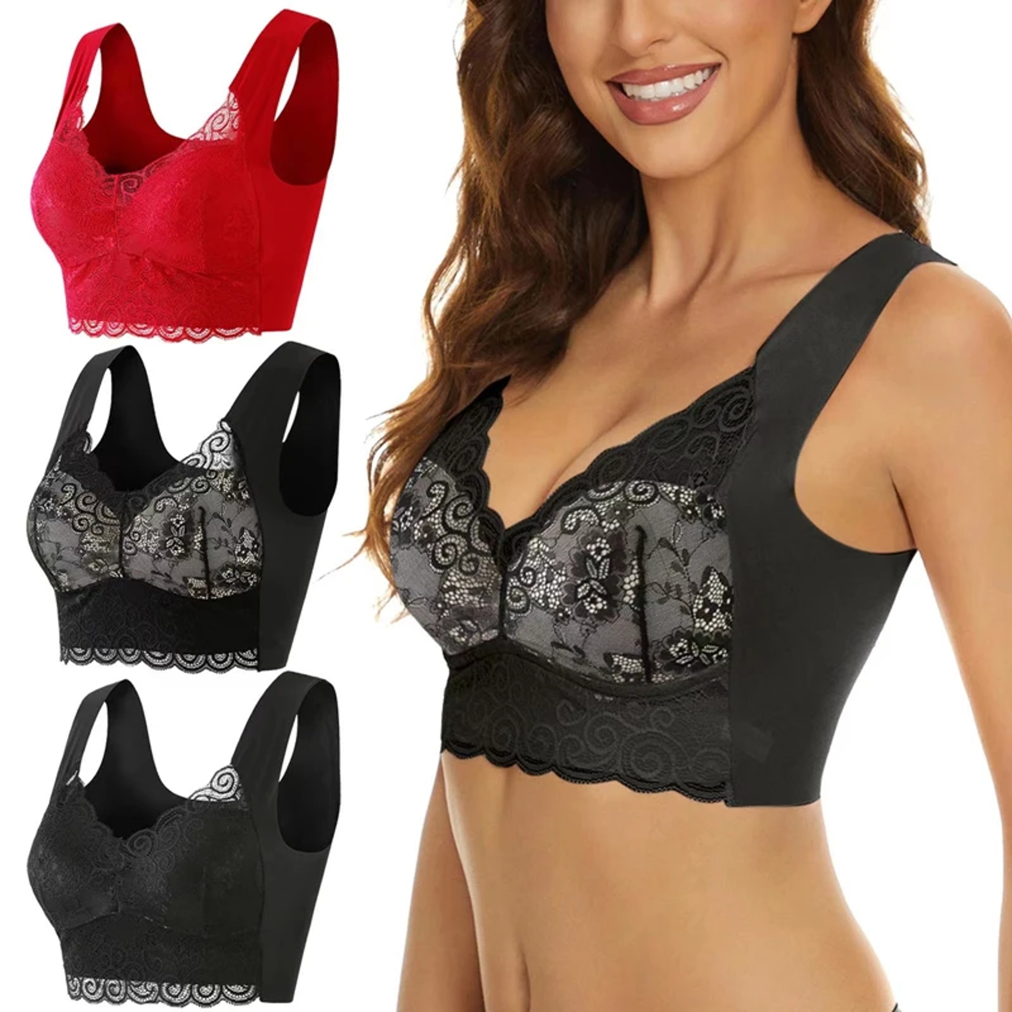 ComfortFit Seamless Back Plus Size Strapless Bra Wireless Cotton Bra for Support & All Day Comfort – view 1