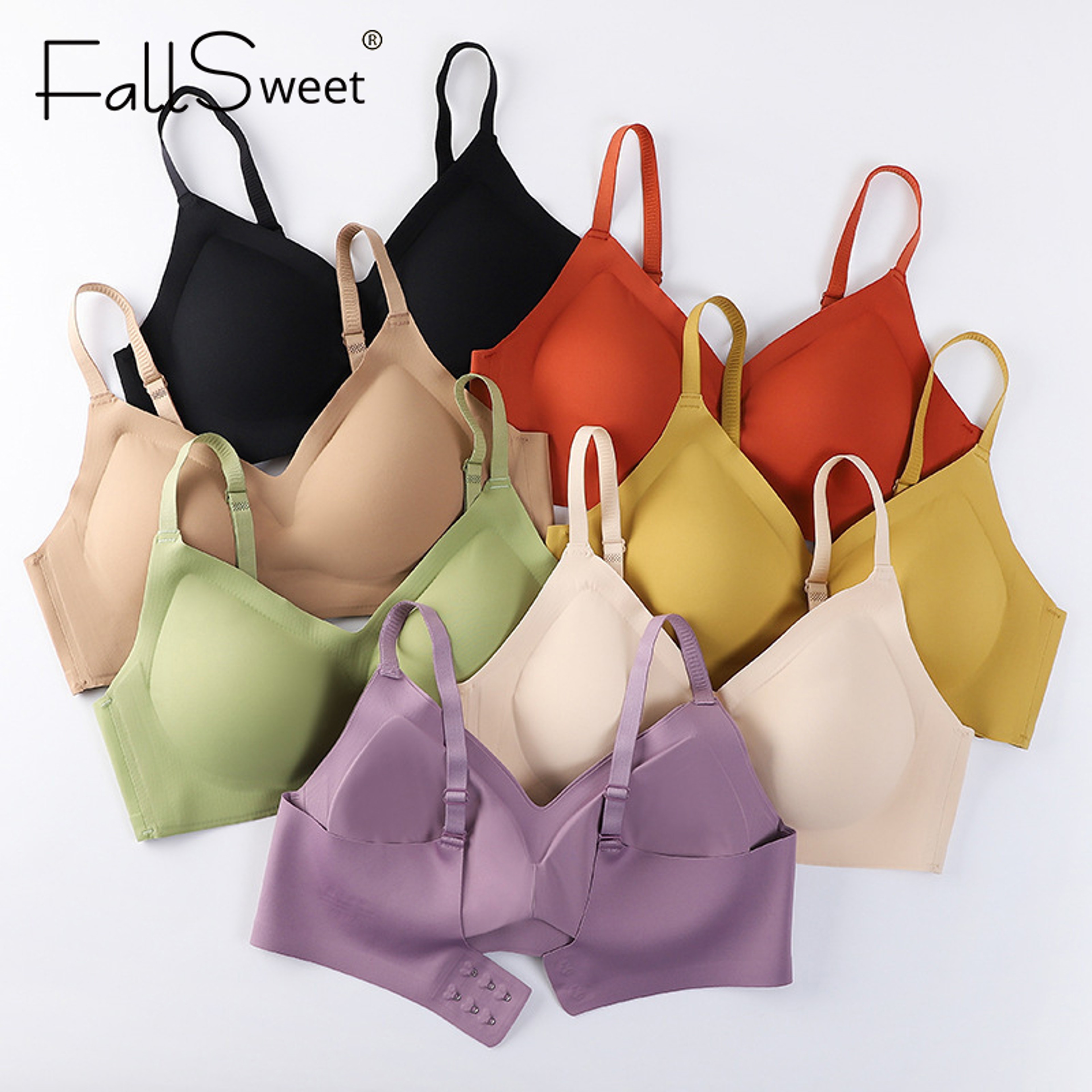 FallSweet Wireless Bralette  Seamless Push Up Bra For Women Comfort Lingerie 0