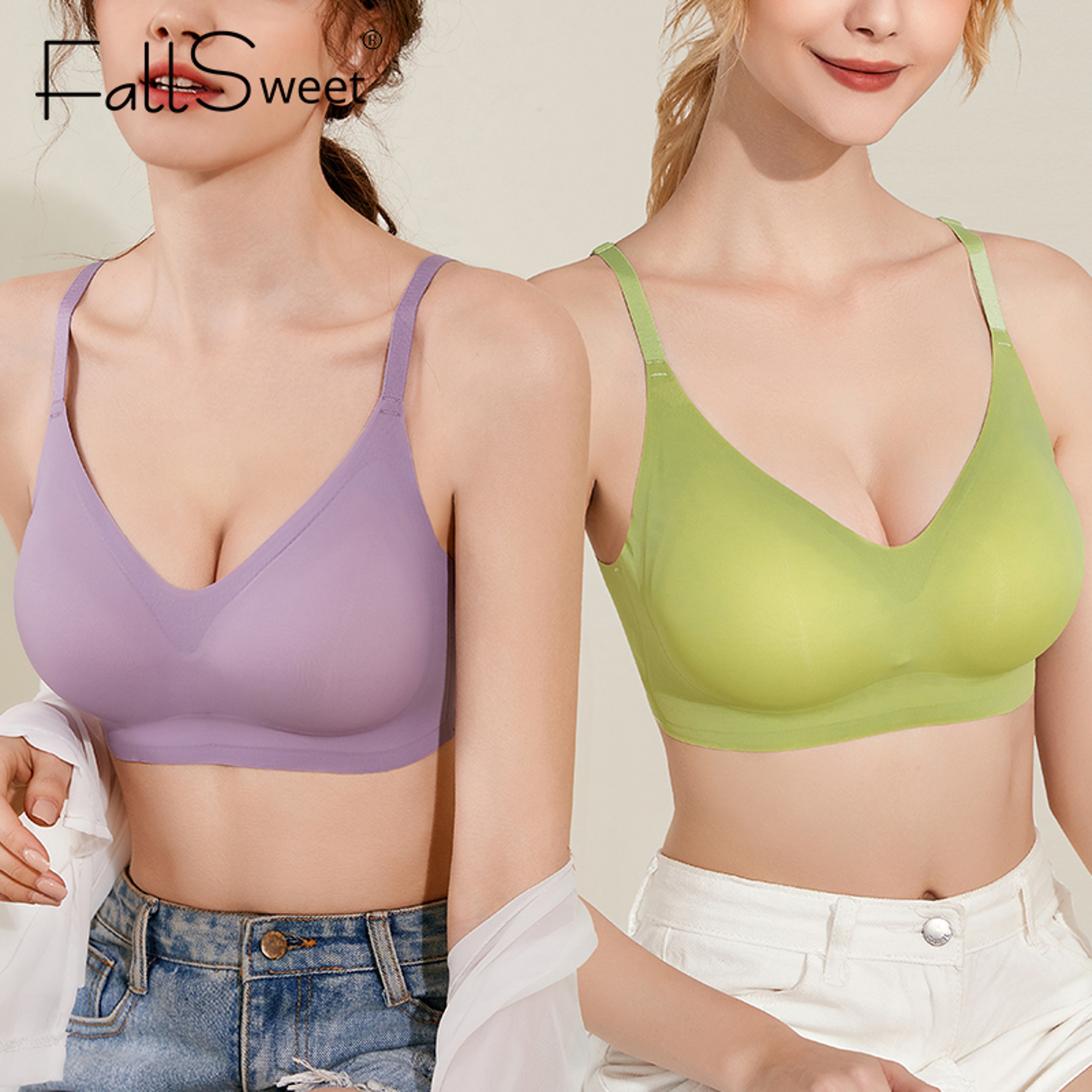 FallSweet Wireless Bralette  Seamless Push Up Bra For Women Comfort Lingerie 1