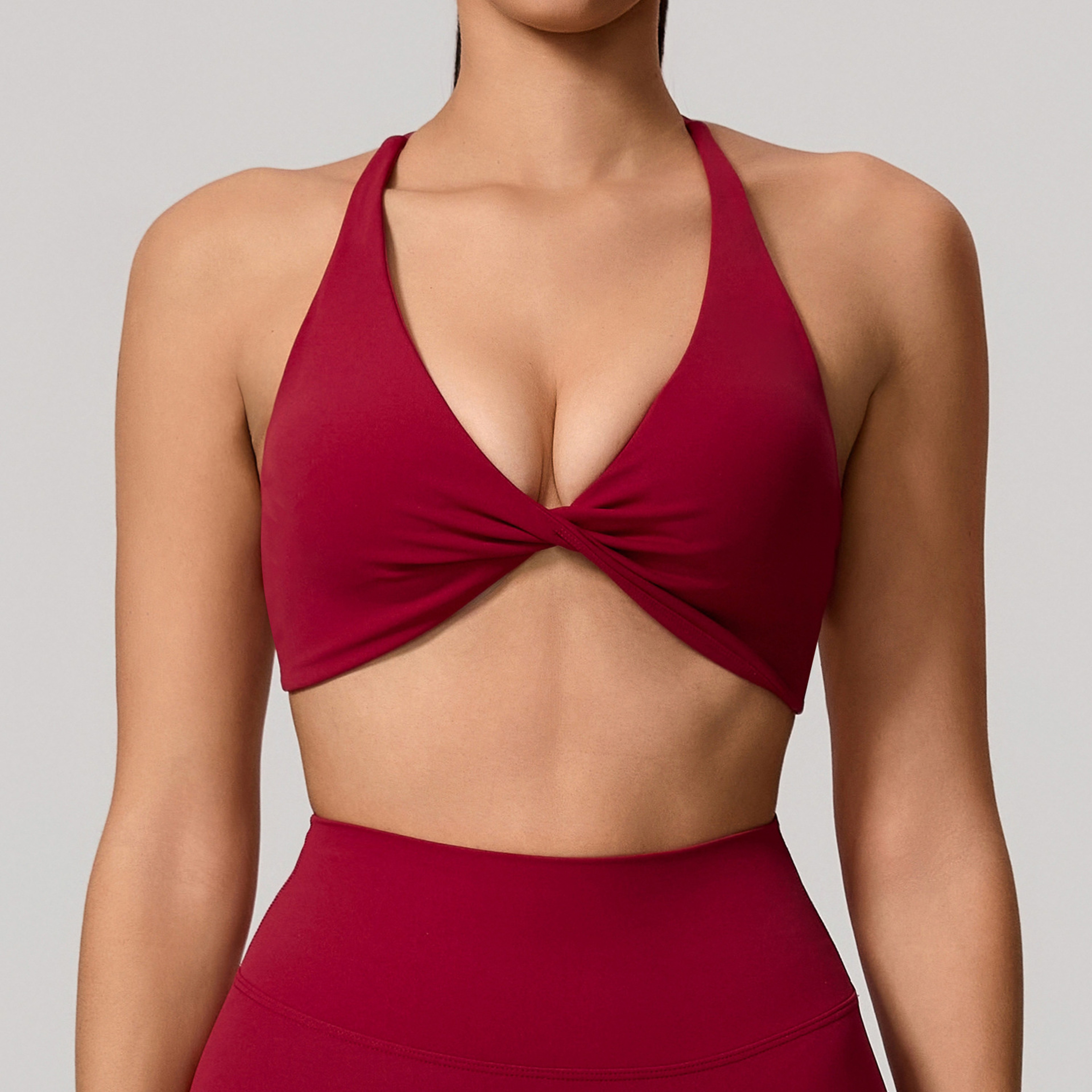 Supportive Backless Cross Strap Yoga  Gym Workout Bra For Women 8