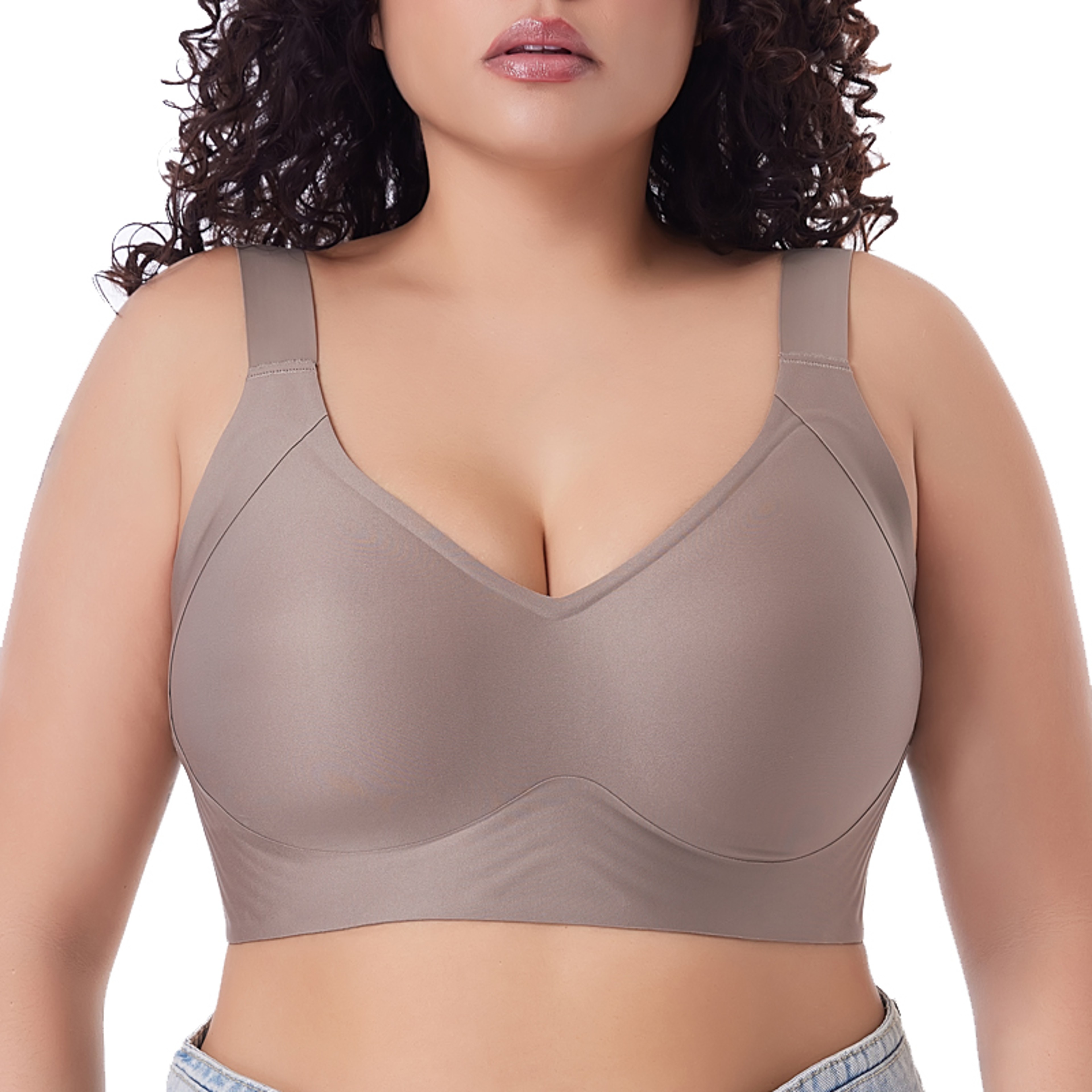 Premium Plus Size Push Up Bra  Seamless Wireless Bralette For Comfortable Everyday  Sexy Lingerie 1