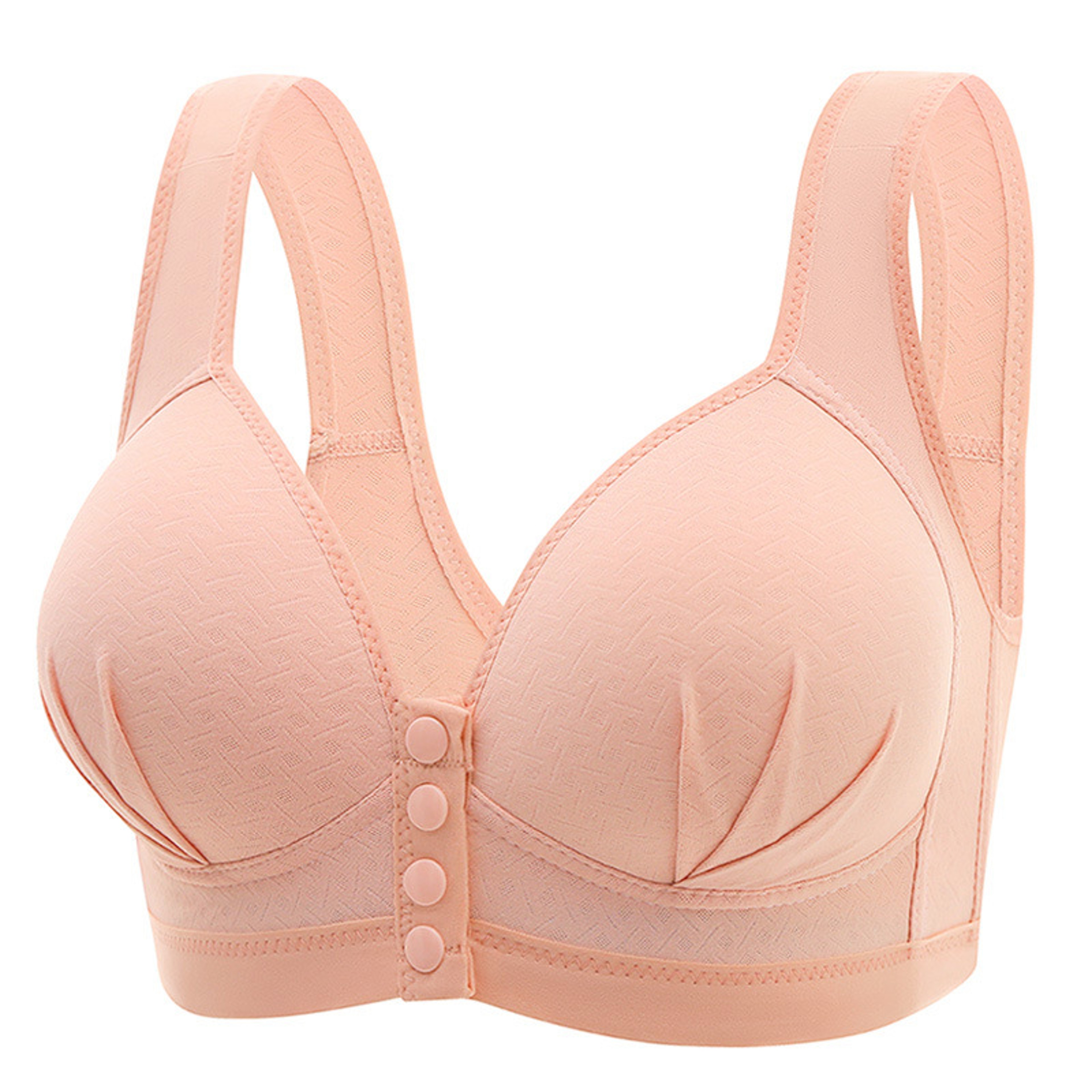 ComfortFit Plus Size Front Closure Bra – Breathable Wireless Support & Beautiful Back Design – view 10