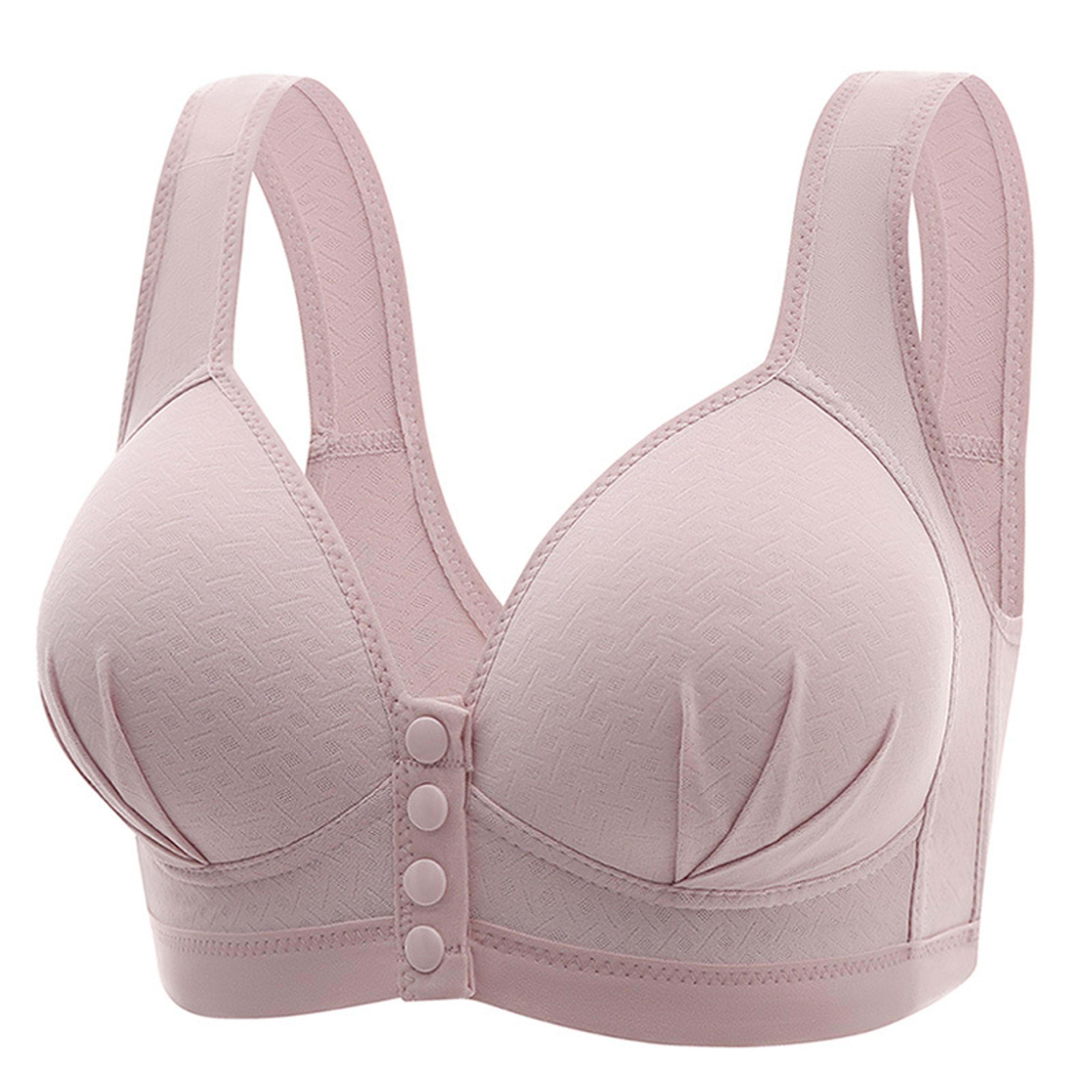 ComfortFit Plus Size Front Closure Bra – Breathable Wireless Support & Beautiful Back Design – view 11