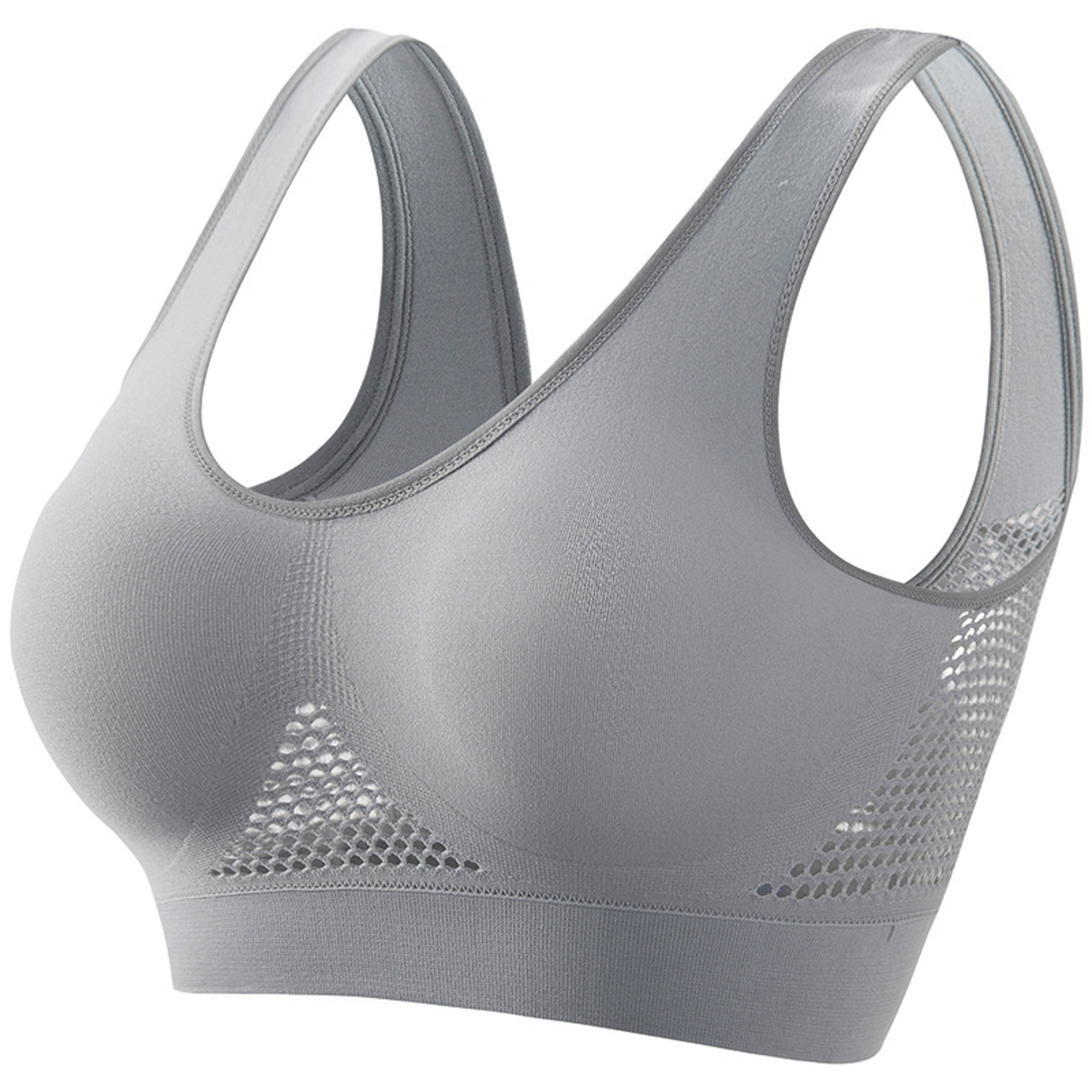 Seamless Wireless Sports Bralette Top  Breathable Yoga  Fitness Bra Plus Size 11
