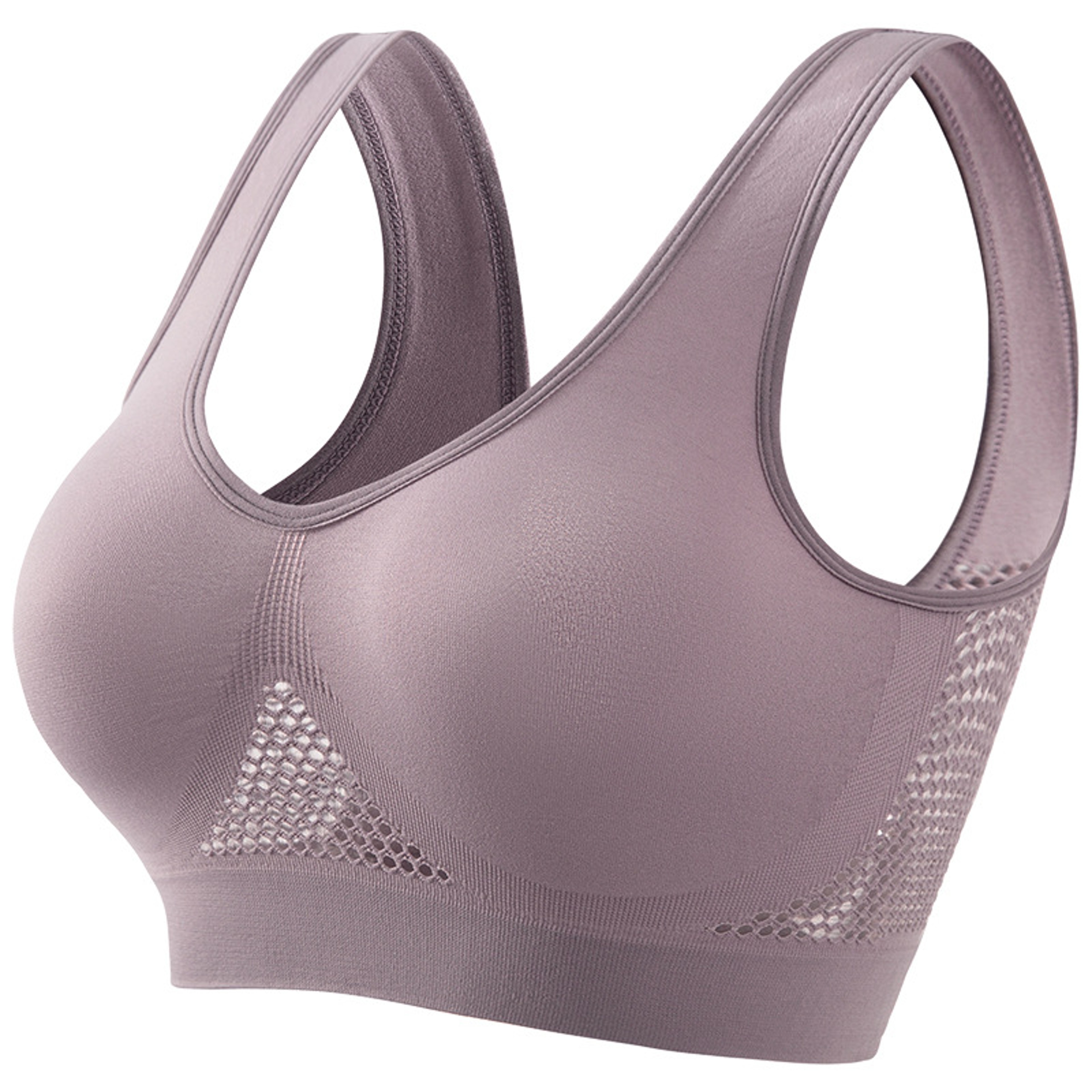 Seamless Wireless Sports Bralette Top  Breathable Yoga  Fitness Bra Plus Size 12