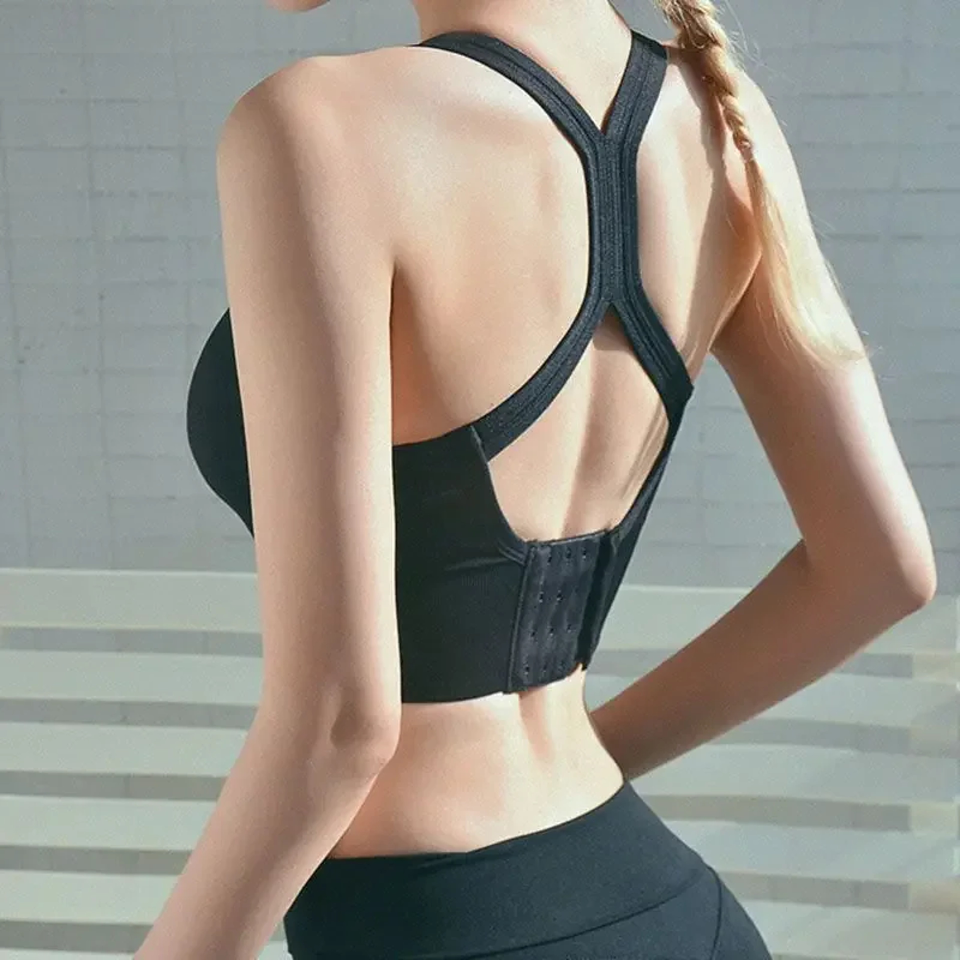 ComfortFlex Wireless Seamless Sports Bra – U Neck Shock Absorbing Support – view 6