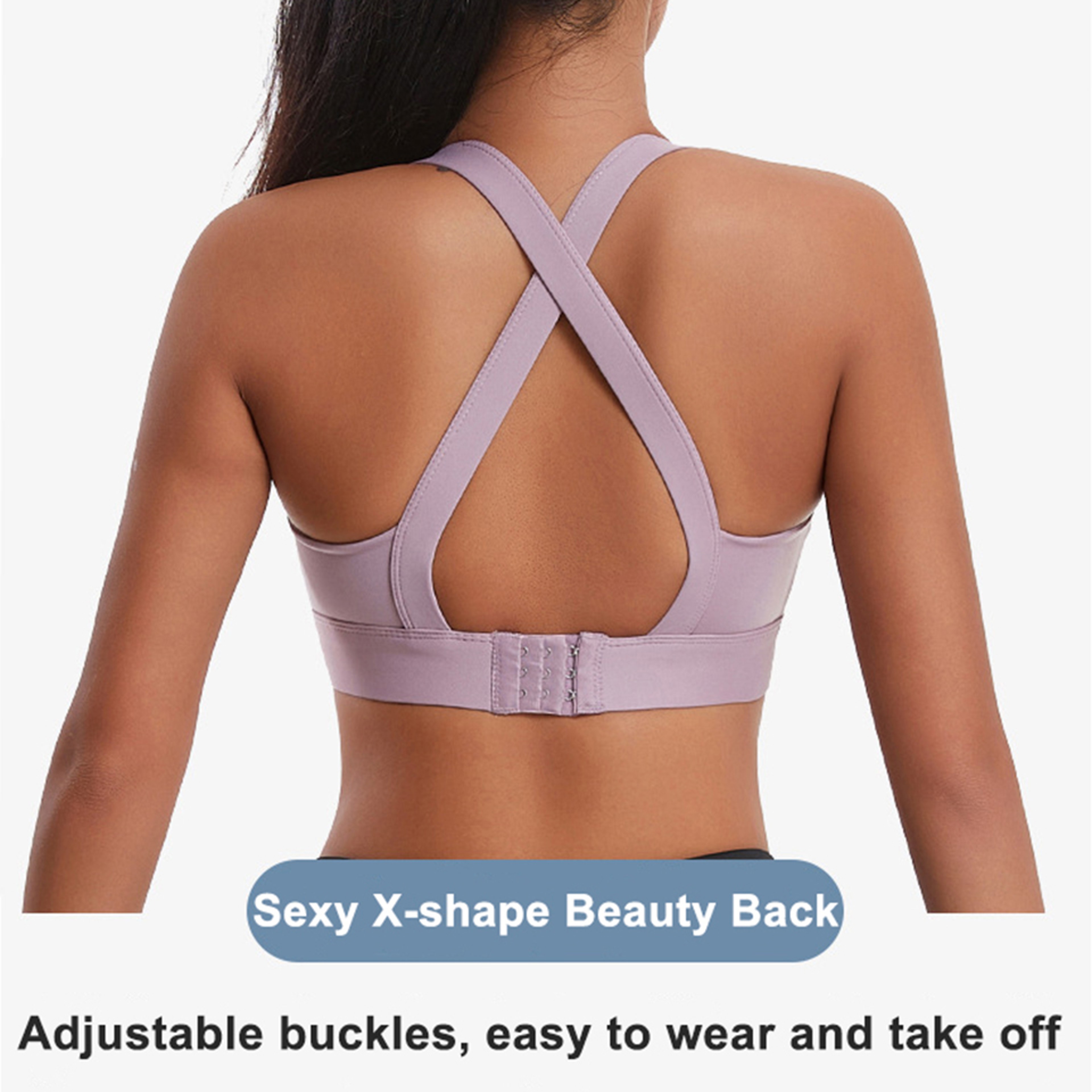 Womens High Support High Impact Sports Bra  Criss Cross Back Padded Workout Bra For Fitness Yoga  R 3