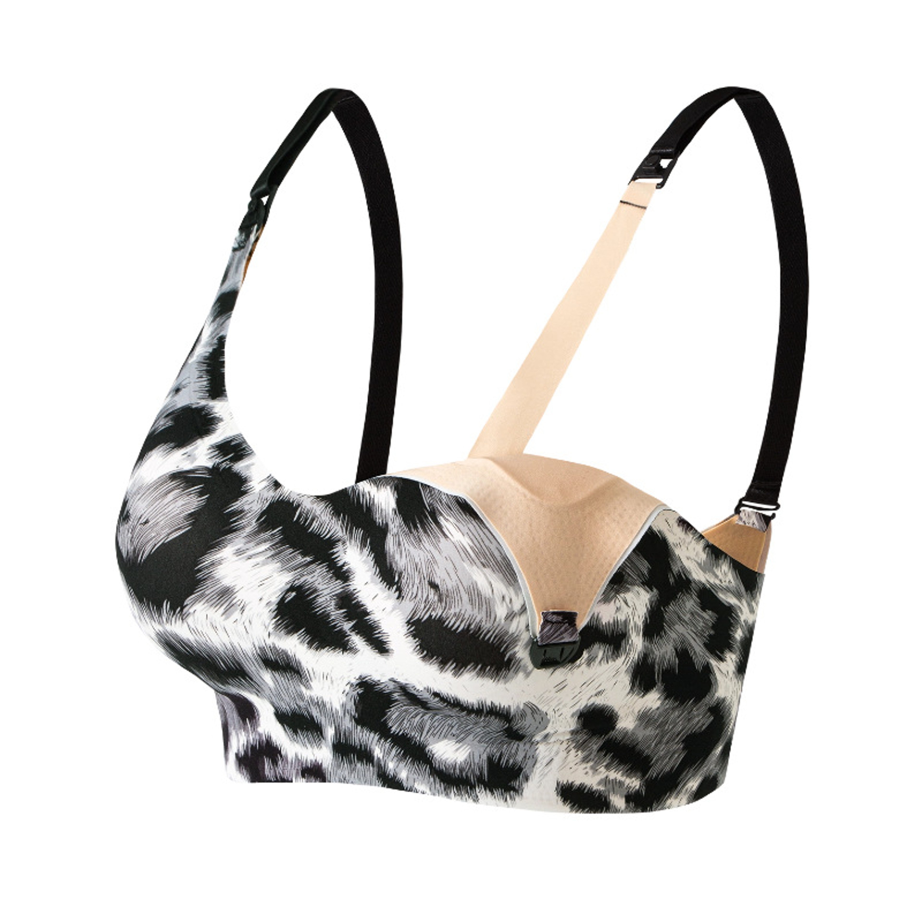 Leopard Elegance Wireless Push Up Bra – Seamless, Breathable Lingerie for Women with All Day Comfort – view 9