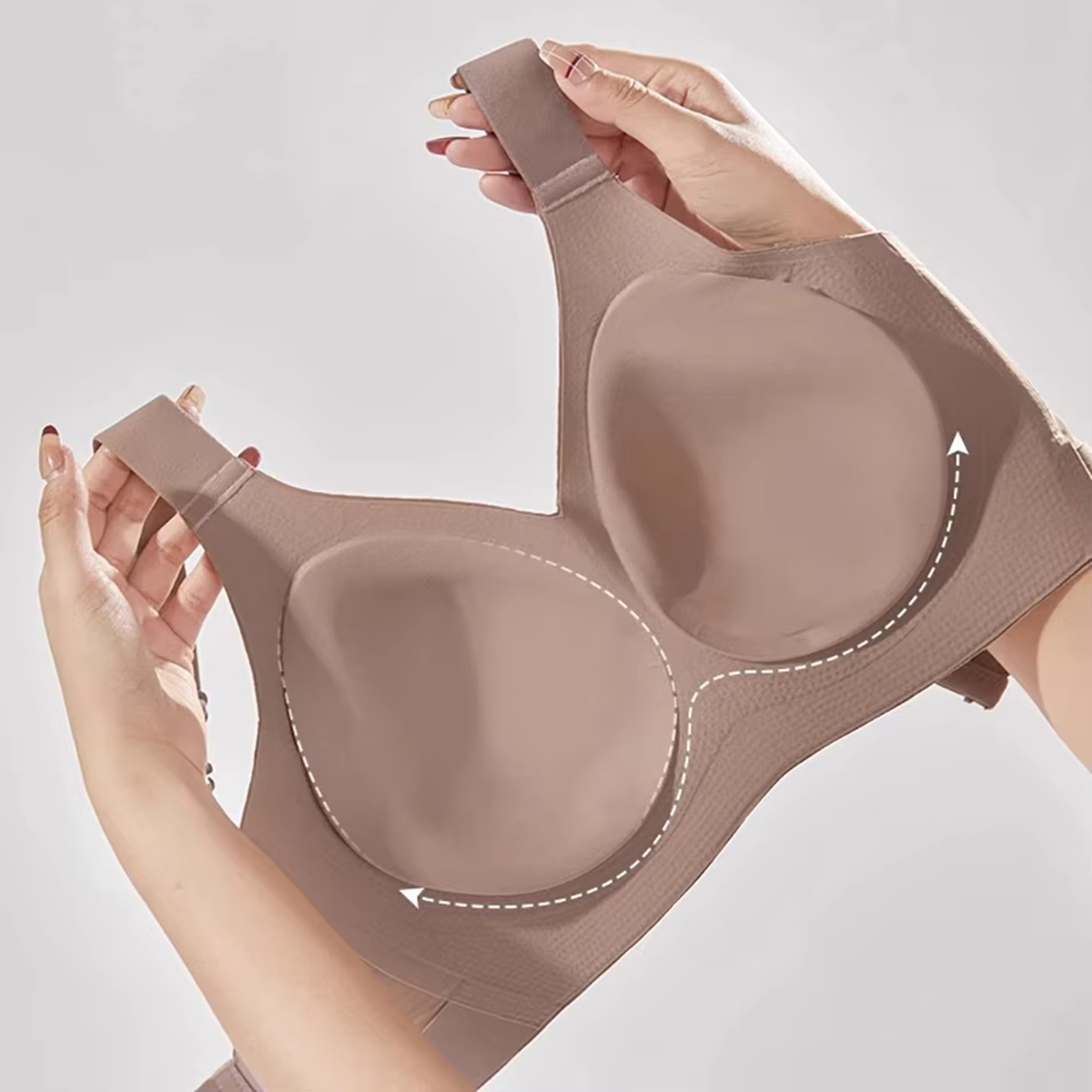 Supportive Wireless Seamless Bra For Women  Anti Sagging Comfort  Lift 1