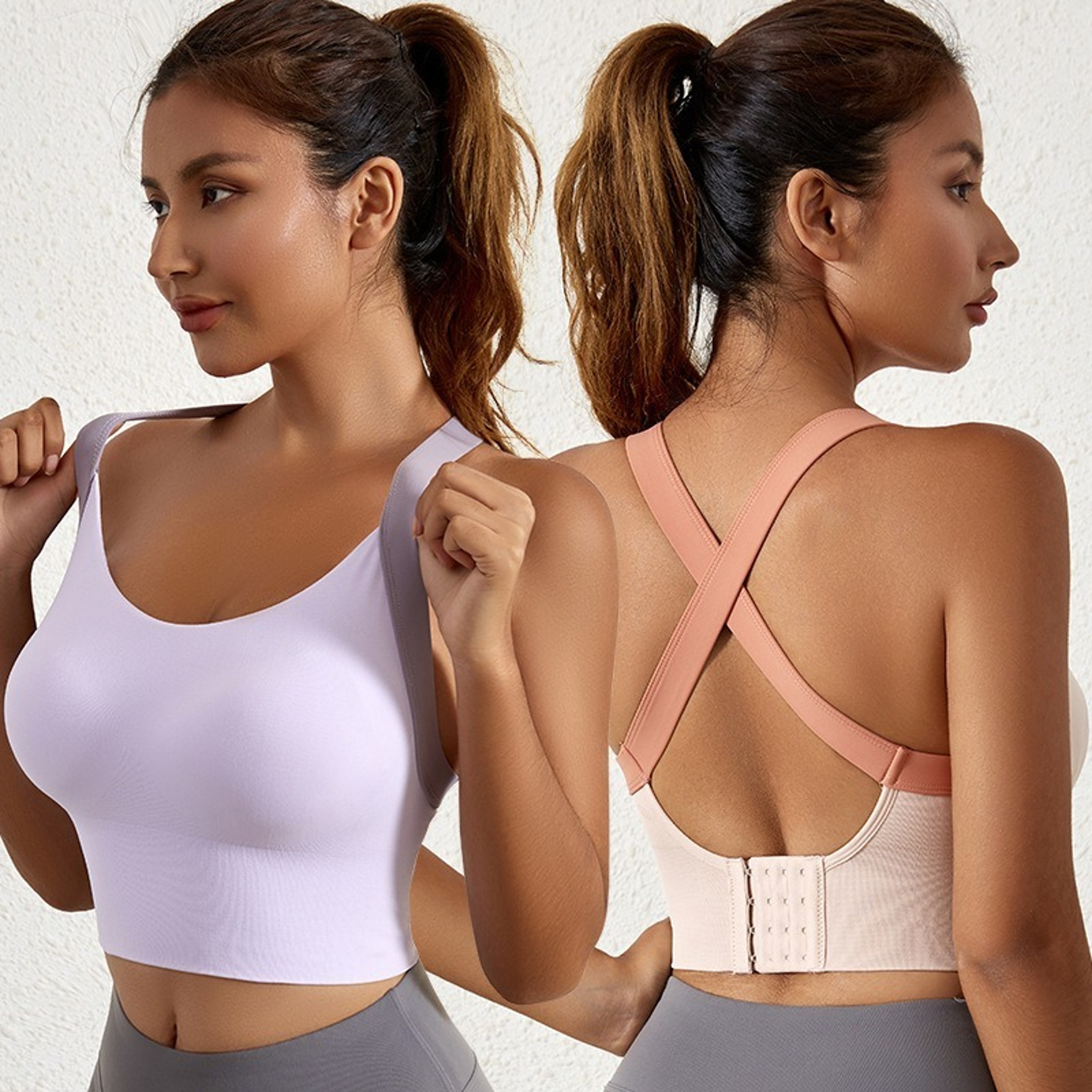 ElevateFit Womens Front Closure High Support Sports Bra With Posture Correction 0
