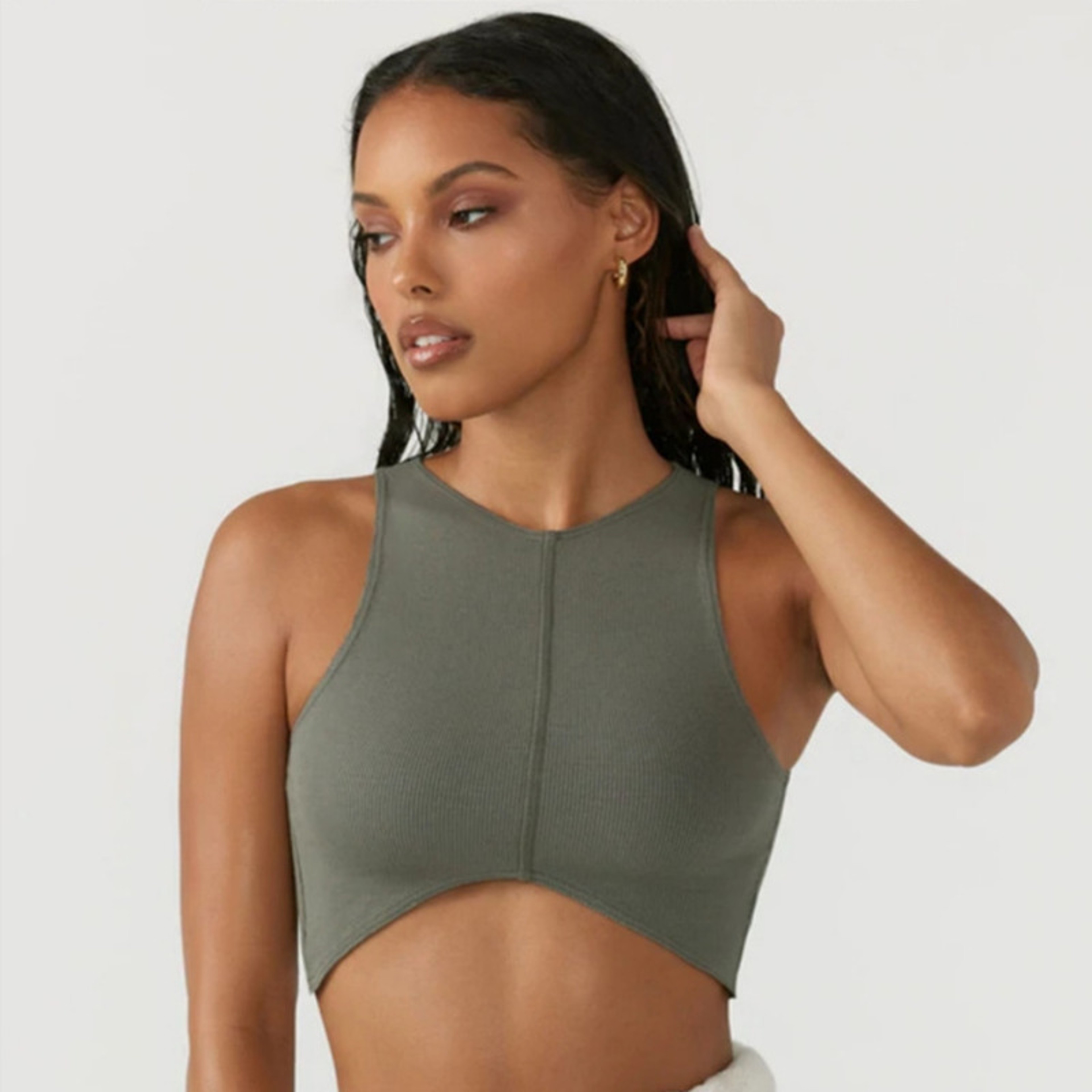 Womens Shockproof Gym & Fitness Yoga Crop Top – Supportive Sports Vest – view 1