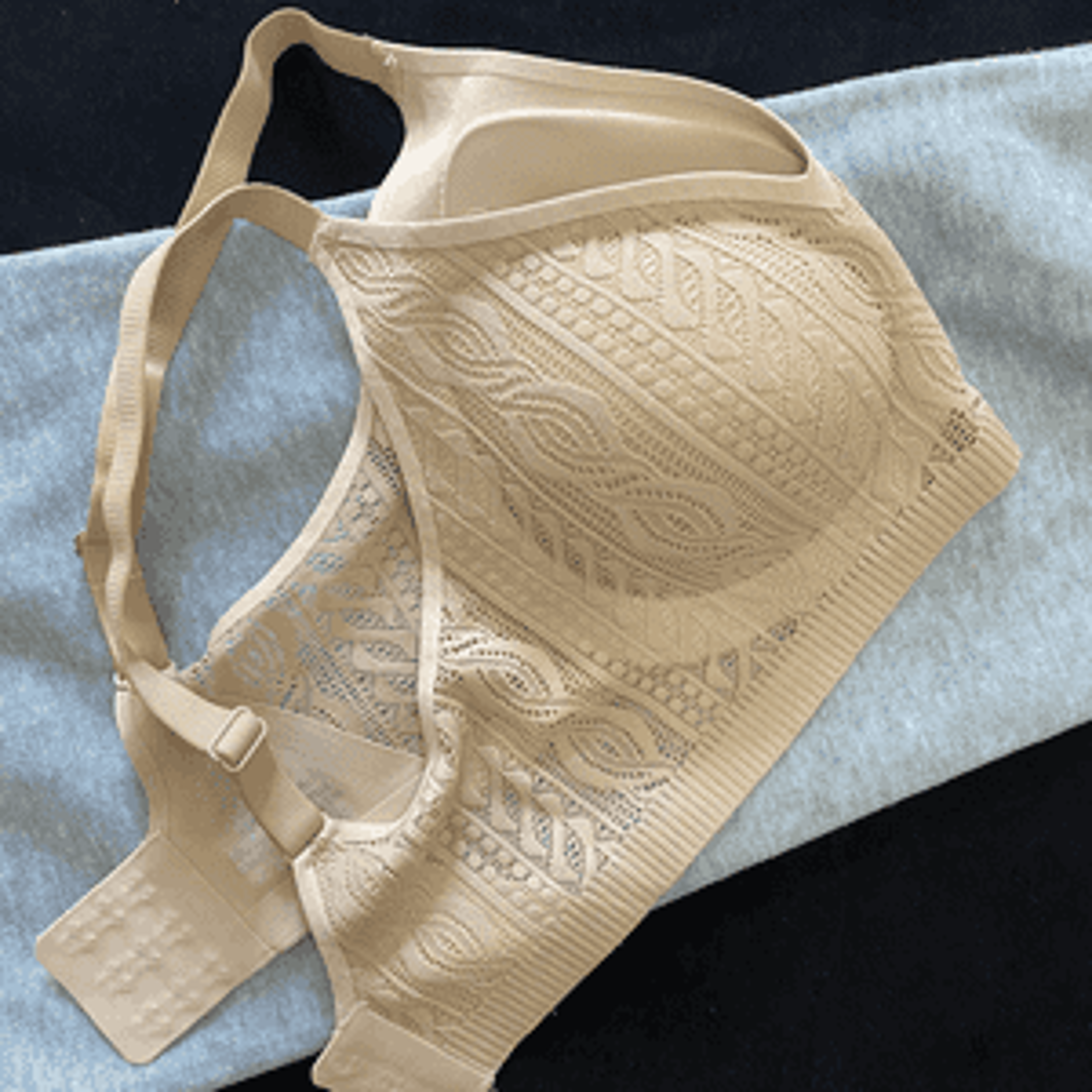 Wireless Lace Bra for Women – Seamless Support Push Up Bralette for Large Chest Comfort – view 10