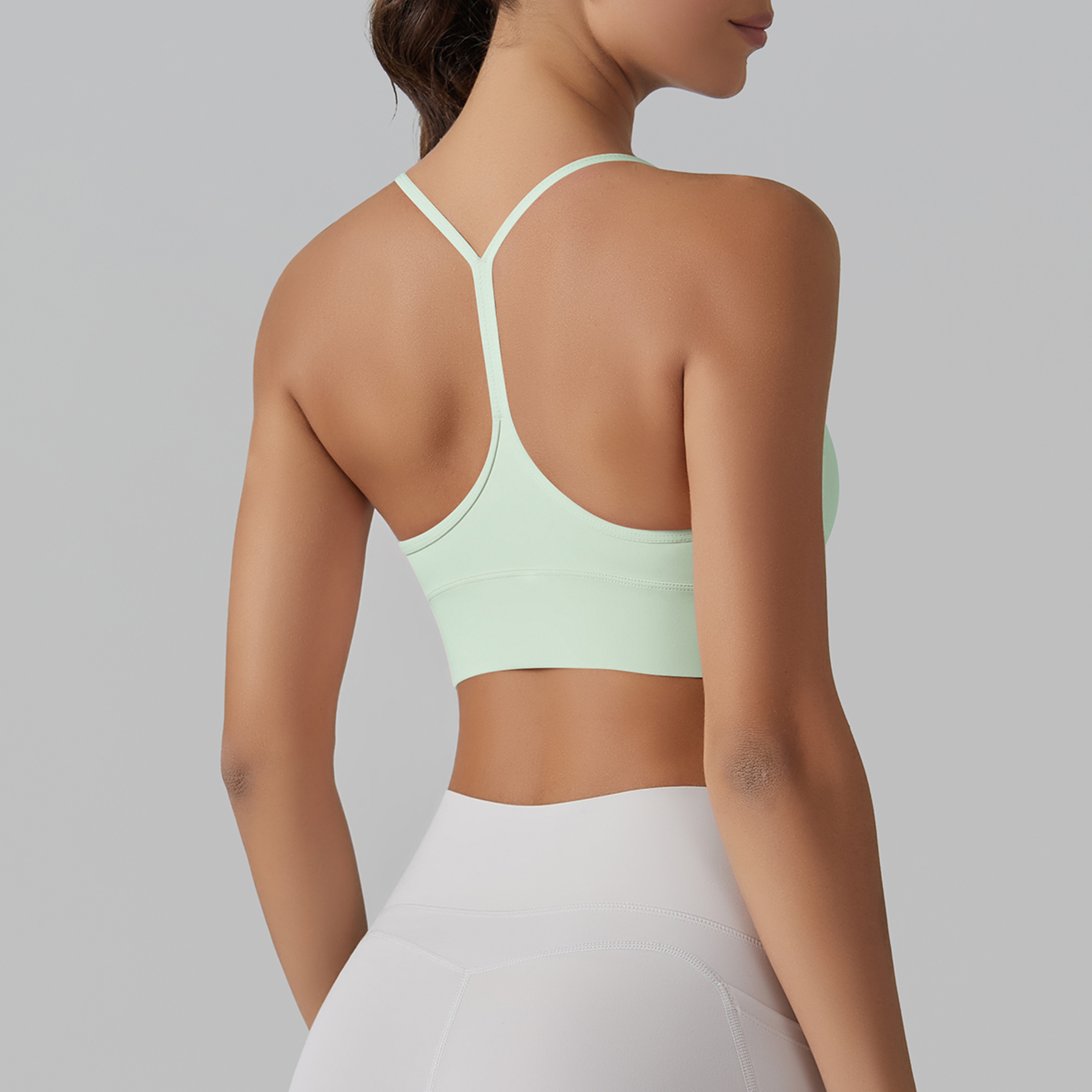 Women Seamless Yoga Sports Bra Top  High Support Gym Crop Push Up Activewear 9