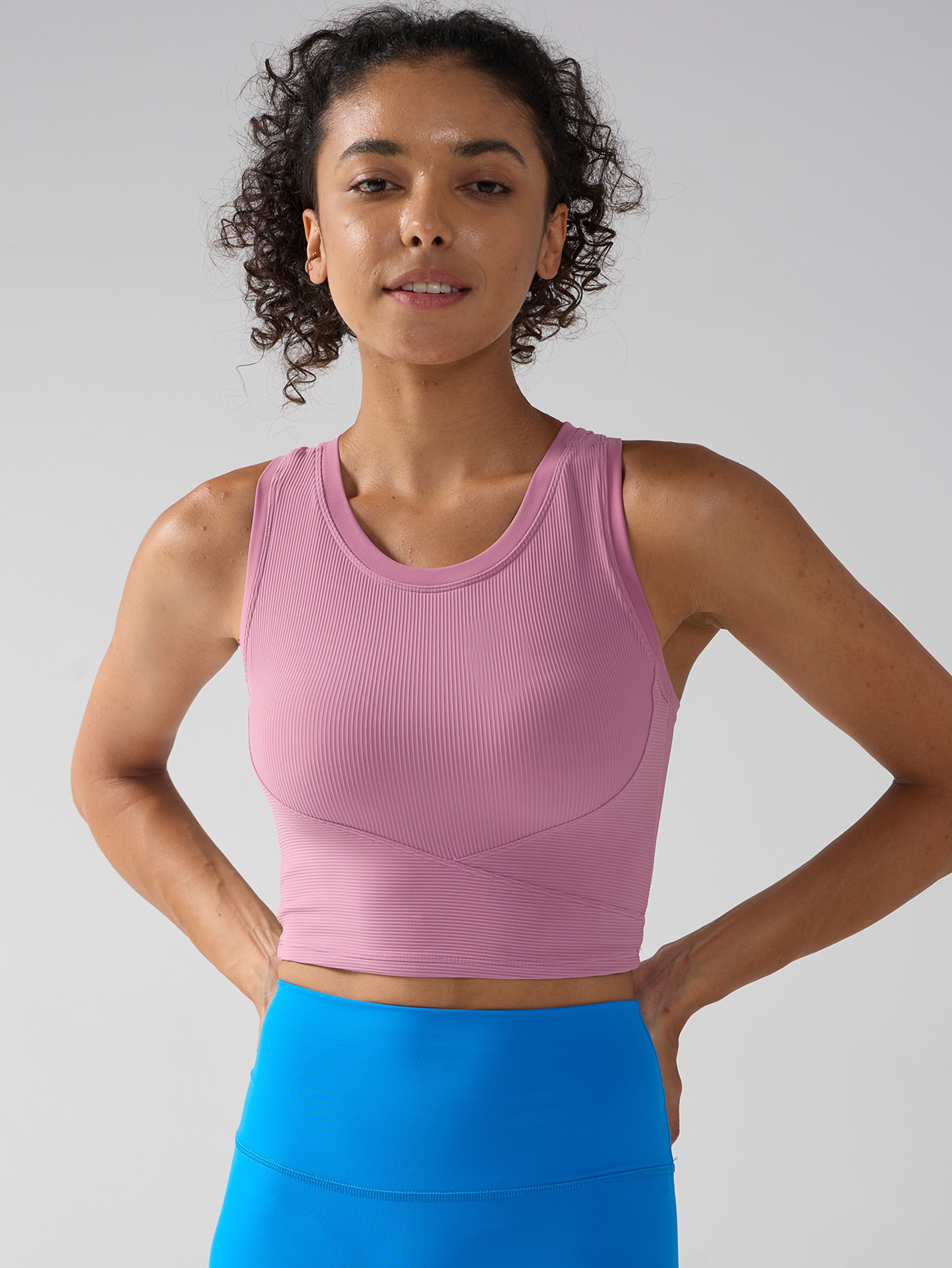 Ultra Support Womens One Piece Sports Bra Top Breathable Yoga  Fitness Vest With Fixed Chest Pad 1