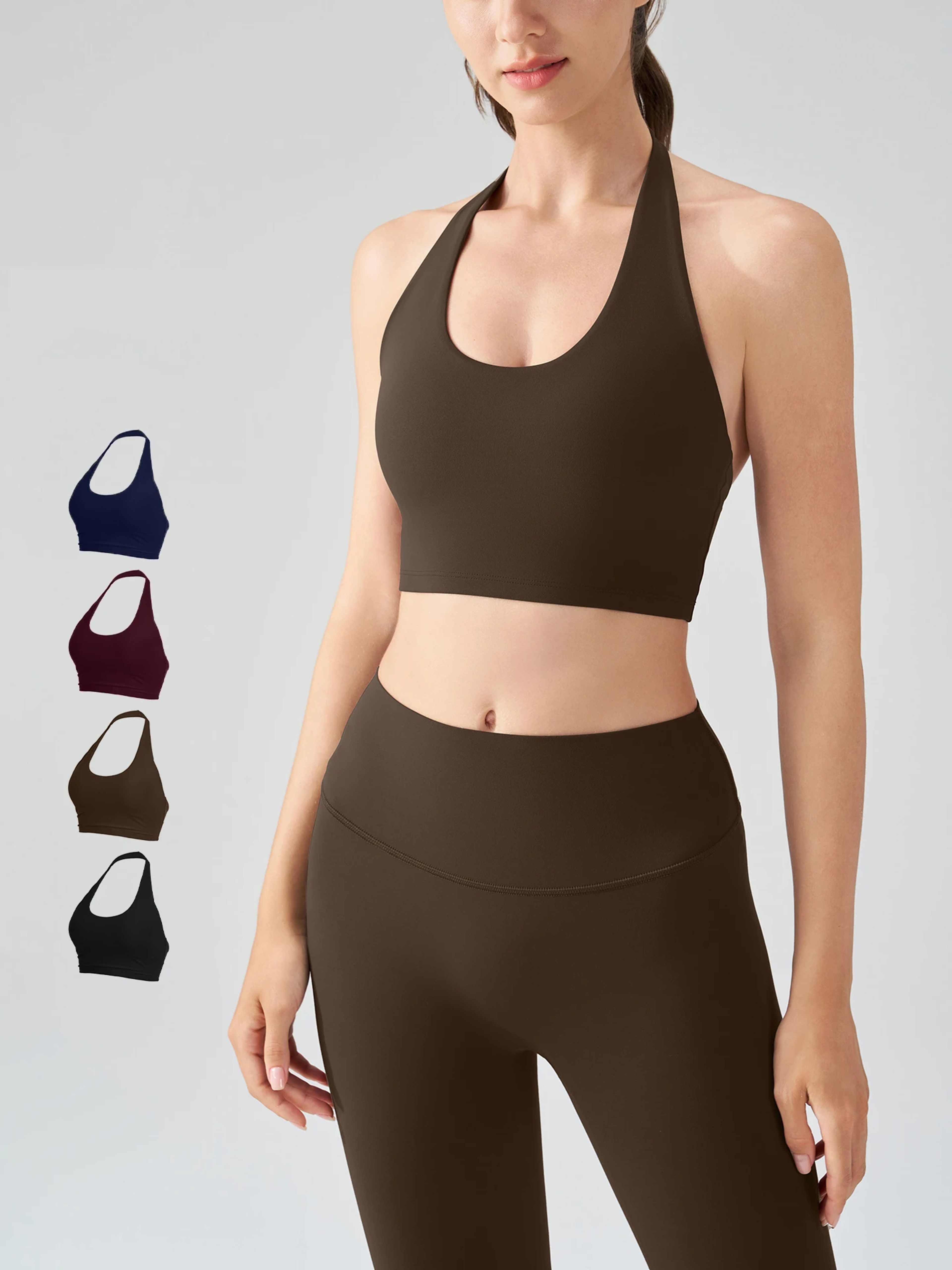 Backless Performance Womens Sports Bra  Breathable Workout  Quick Dry Yoga Bra 2