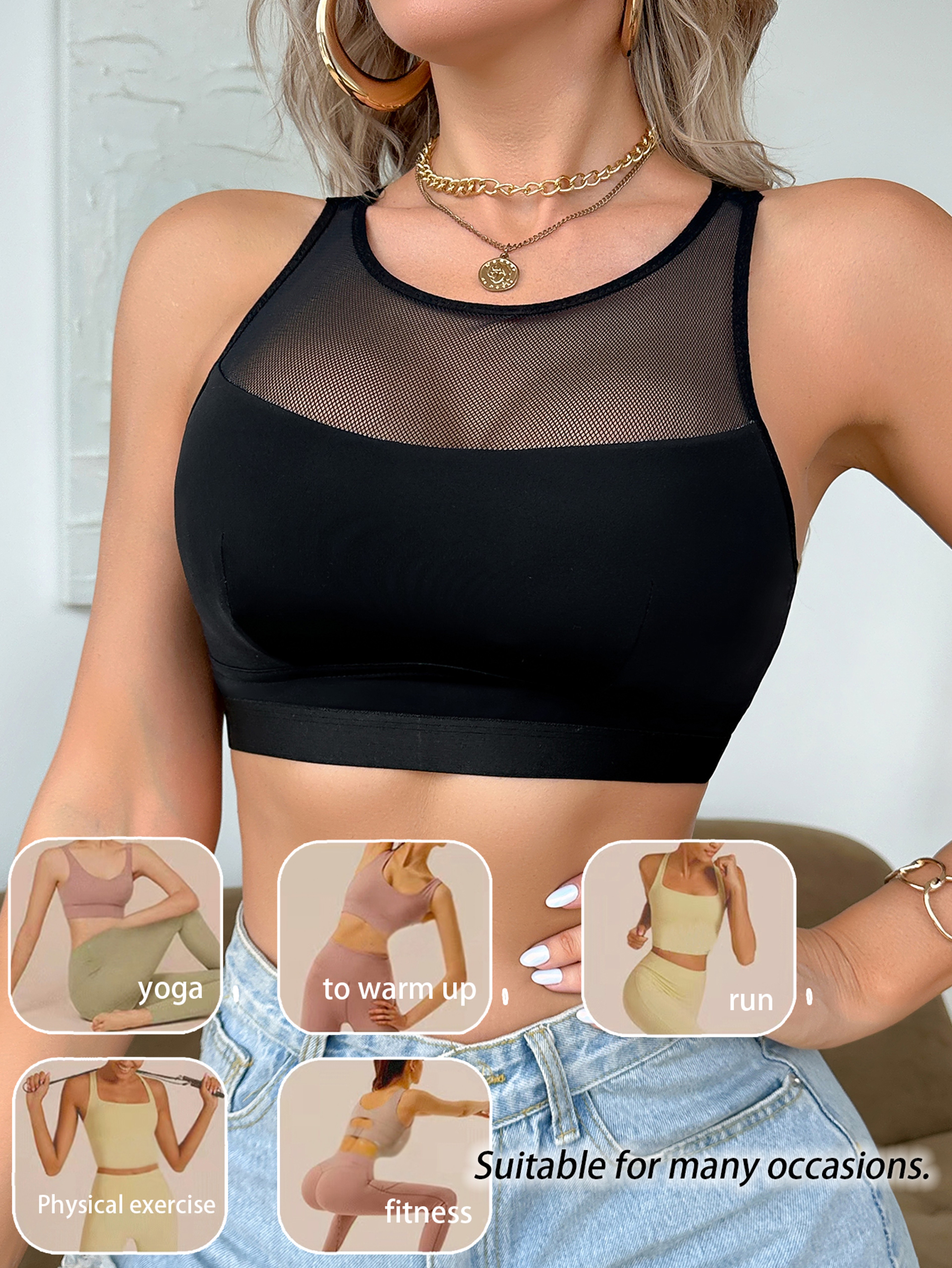 ComfortFlex Seamless Breathable Yoga  Everyday Wireless Bra 0