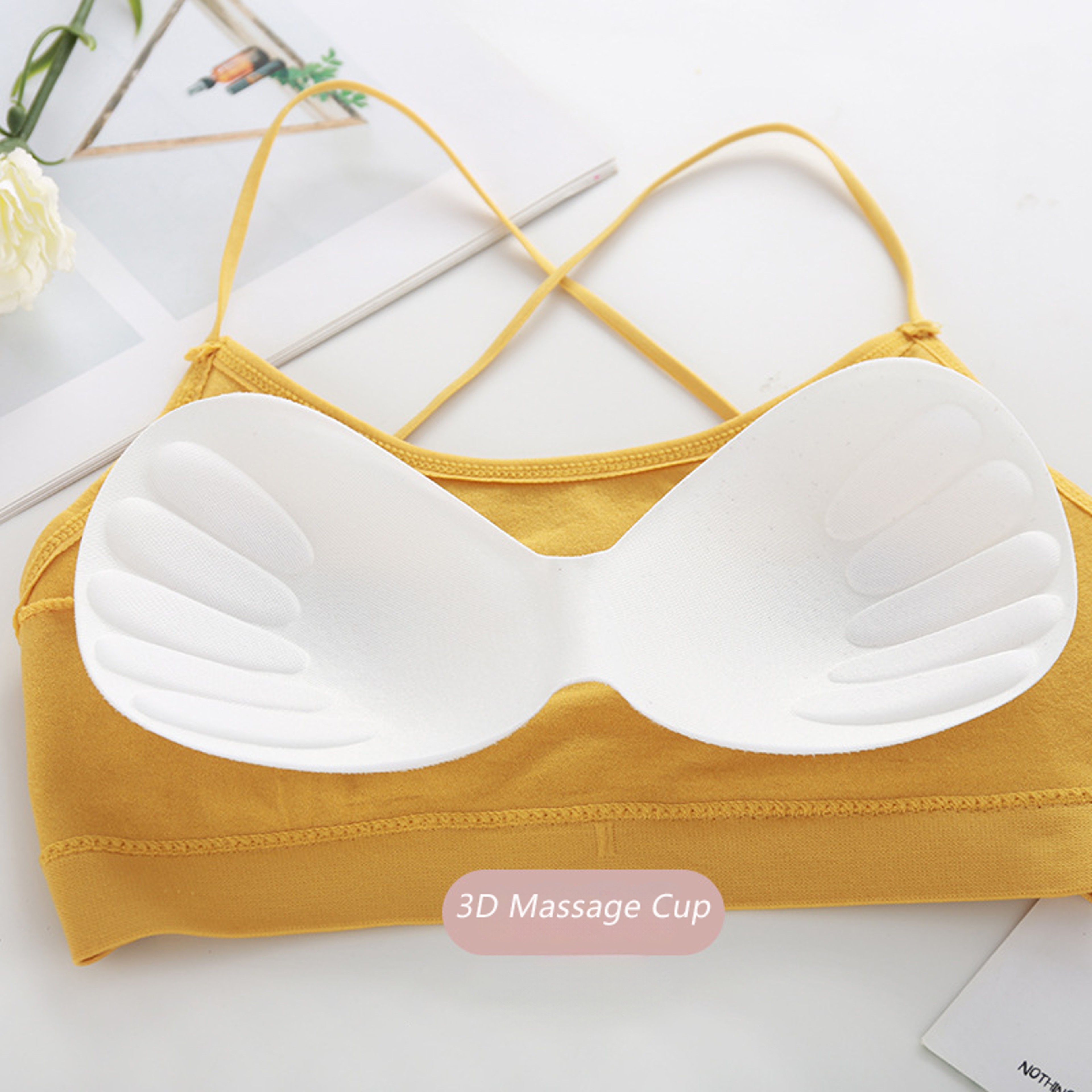 Sensual Cross Back Push Up Bra – Thin Straps Comfort Lingerie – view 6