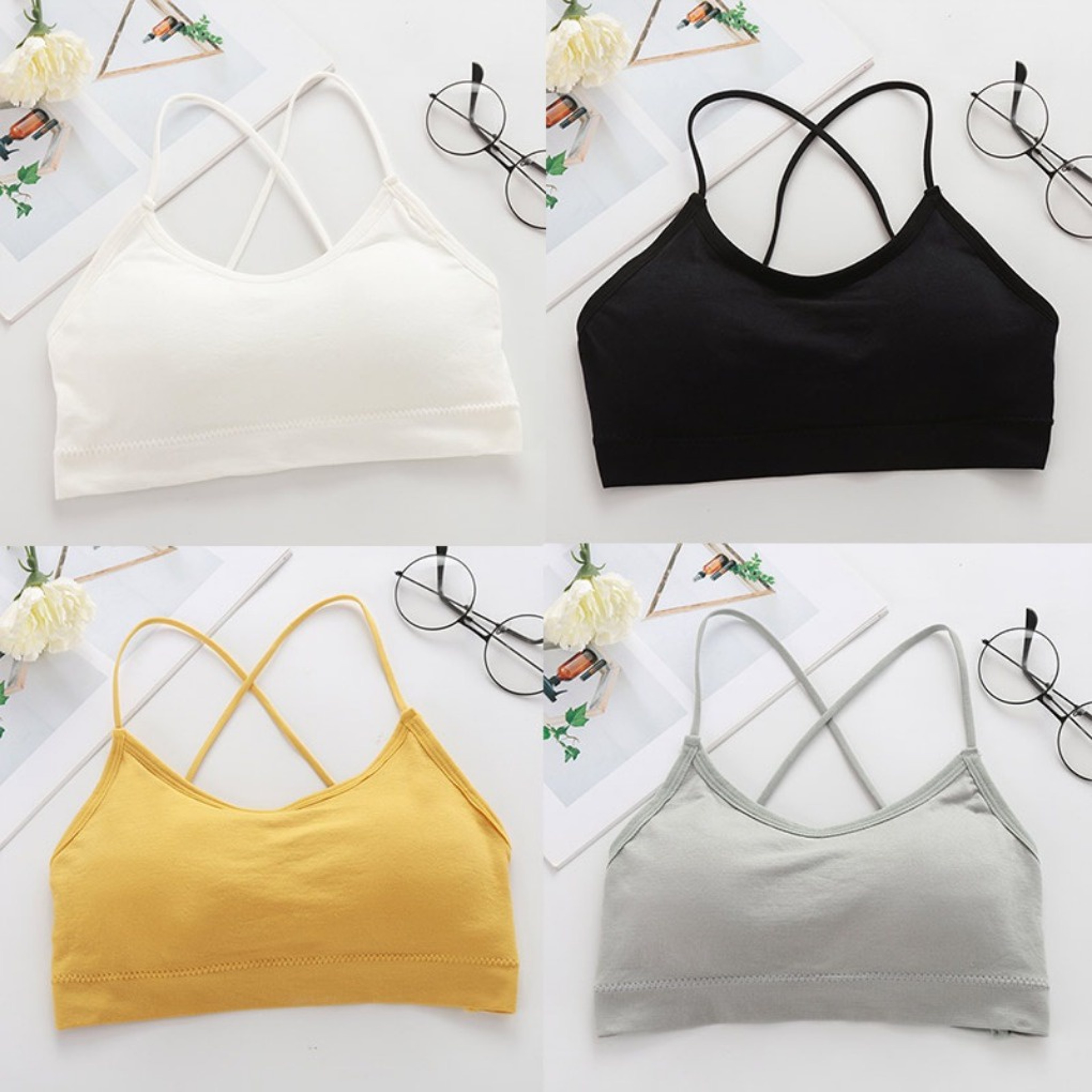 Sensual Cross Back Push Up Bra – Thin Straps Comfort Lingerie – view 11