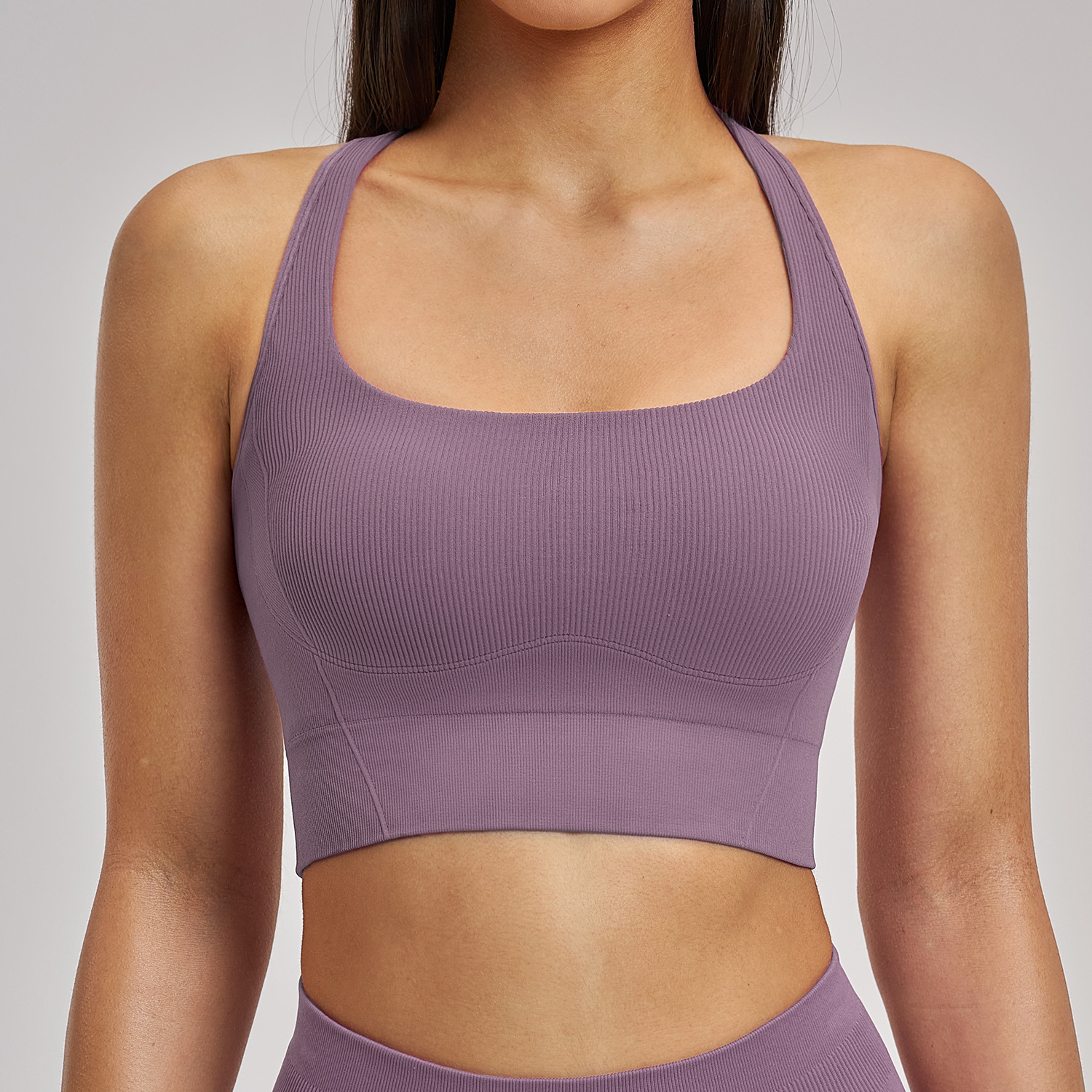 Premium Seamless Sports Bra For Women  Breathable Yoga  Workout Support 4