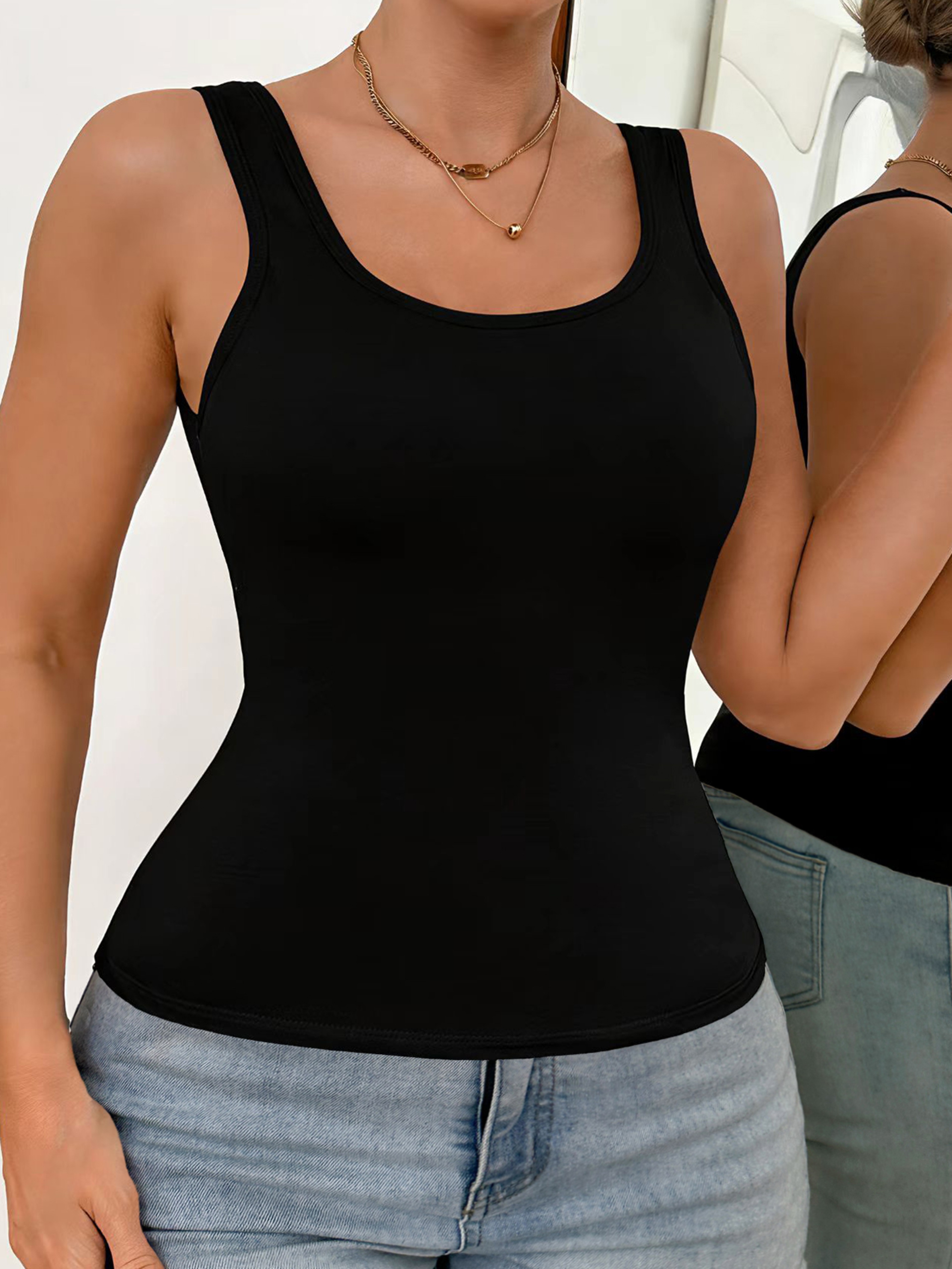 Ultimate Comfort Womens Breathable Padded Tank Top Camisole – view 6