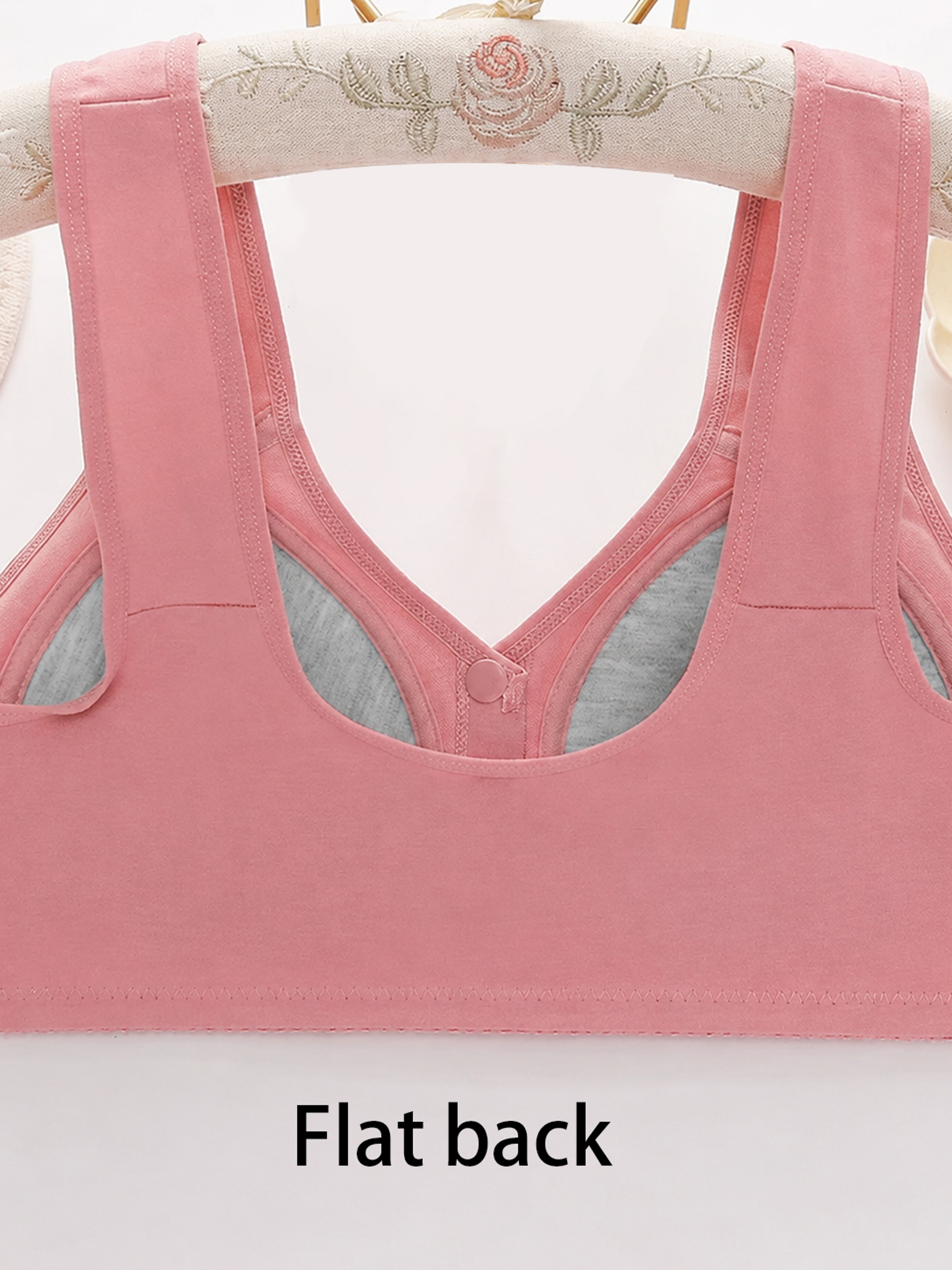 Front Closure Wireless Lace Bra for Comfortable Everyday Support – view 6