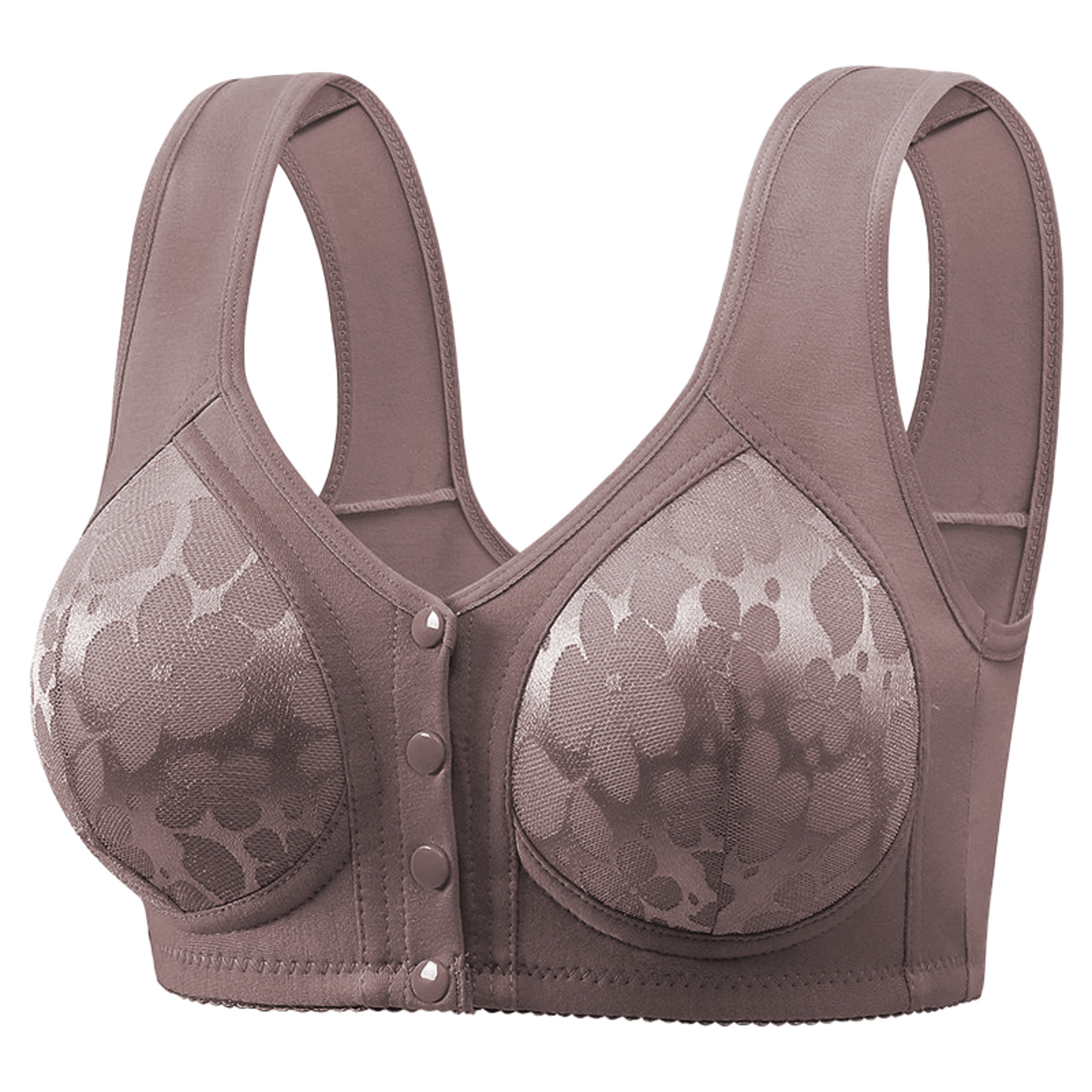 Front Closure Wireless Lace Bra for Comfortable Everyday Support – view 11