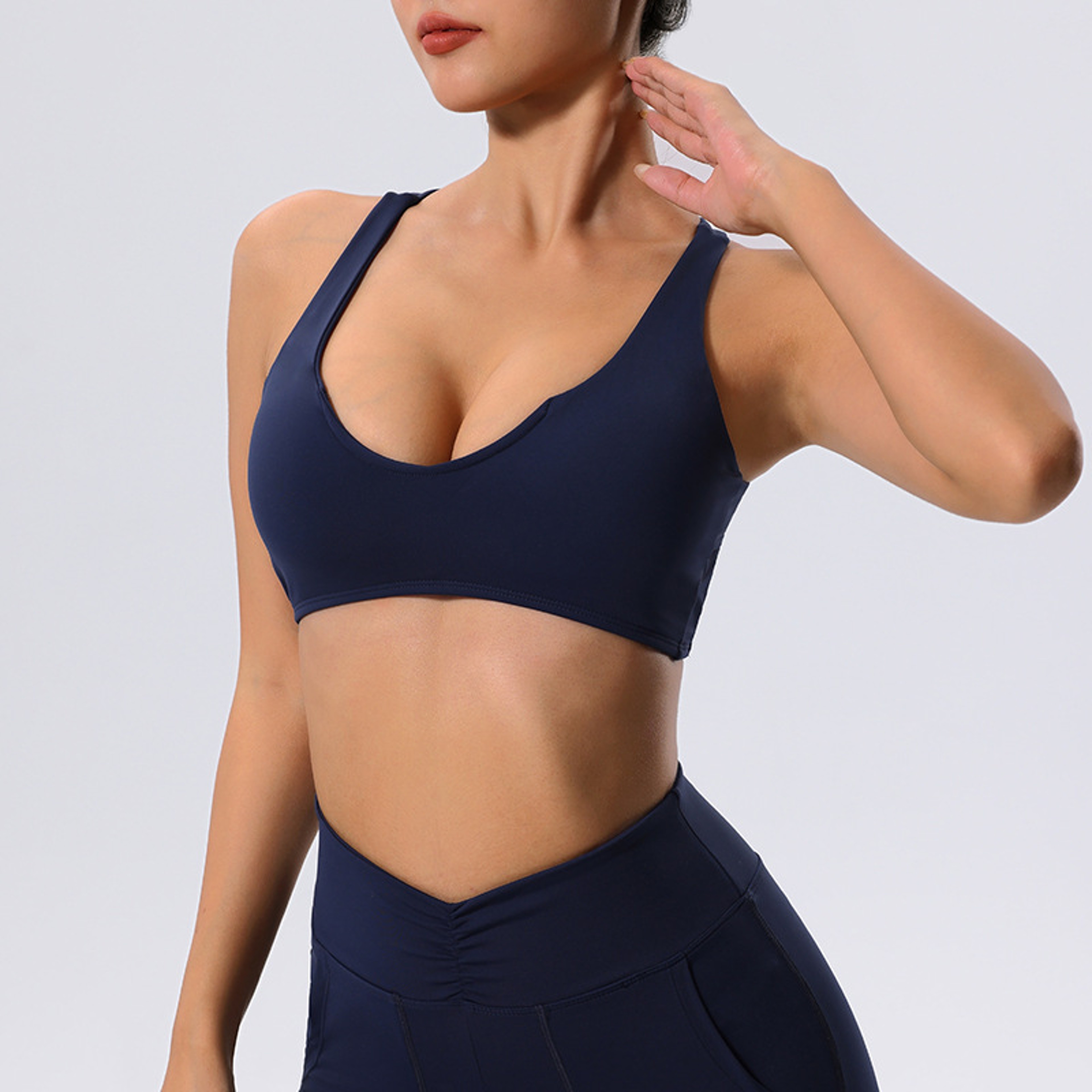Criss Cross Push Up Padded Sports Bra for Yoga and Workouts – view 9